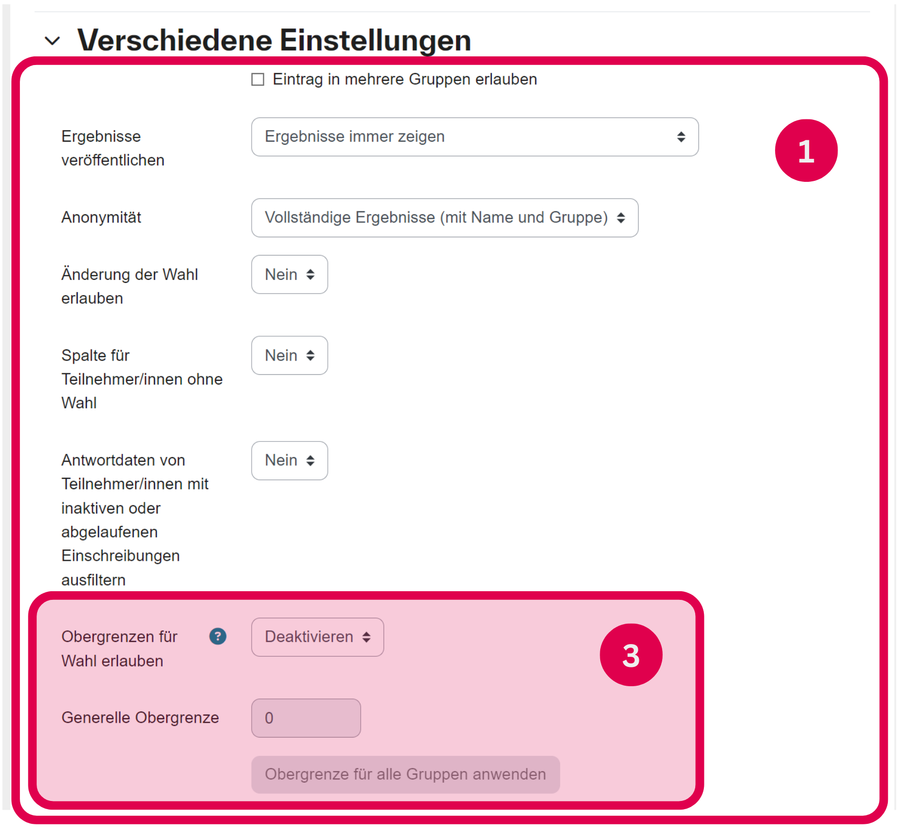 Gruppenwahl Gruppenwahl