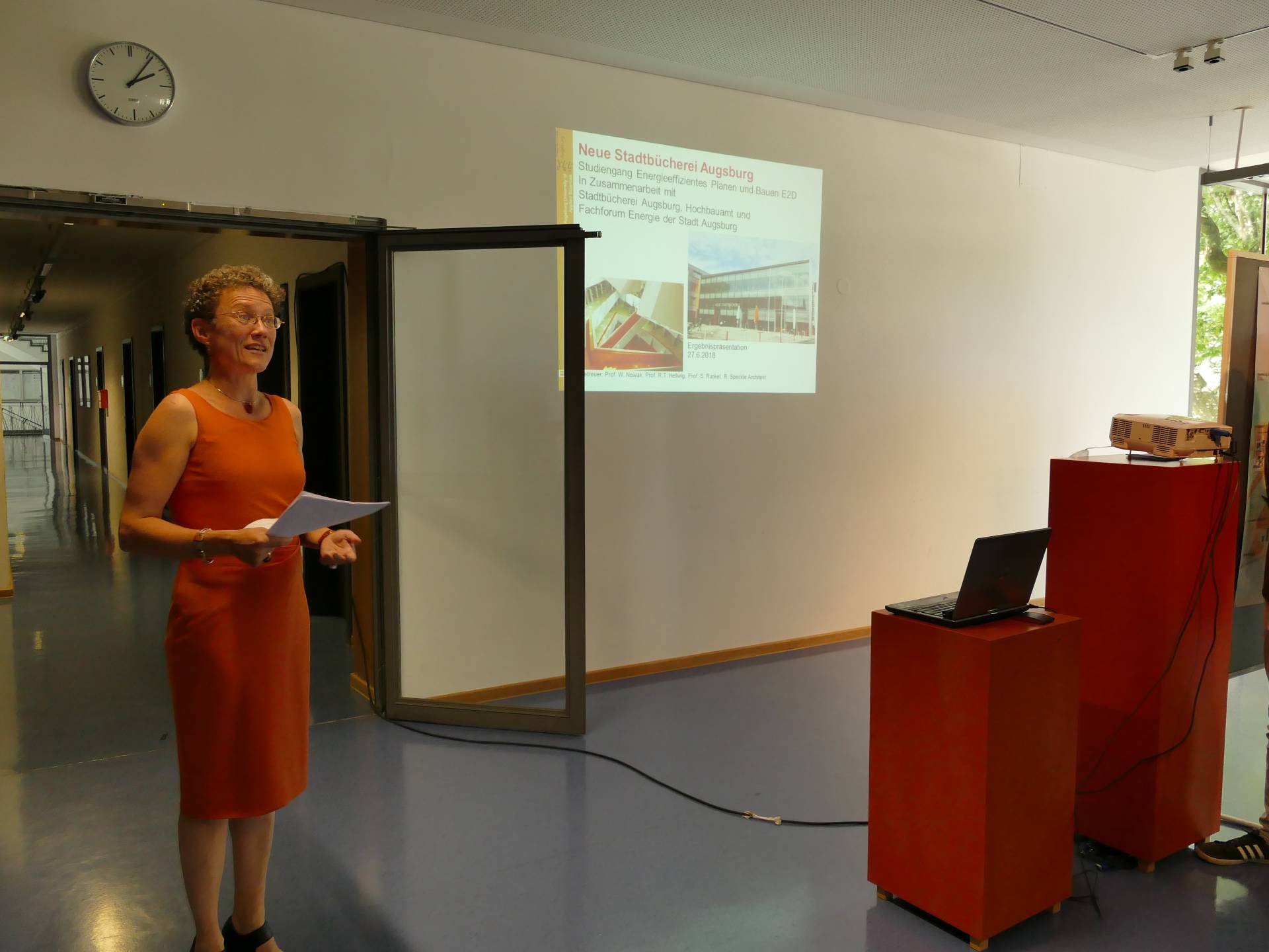 Prof. Dr.-Ing. Runa T. Hellwig stellt das Projekt vor. Foto: HSA Prof. Dr.-Ing. Runa T. Hellwig stellt das Projekt vor. Foto: HSA