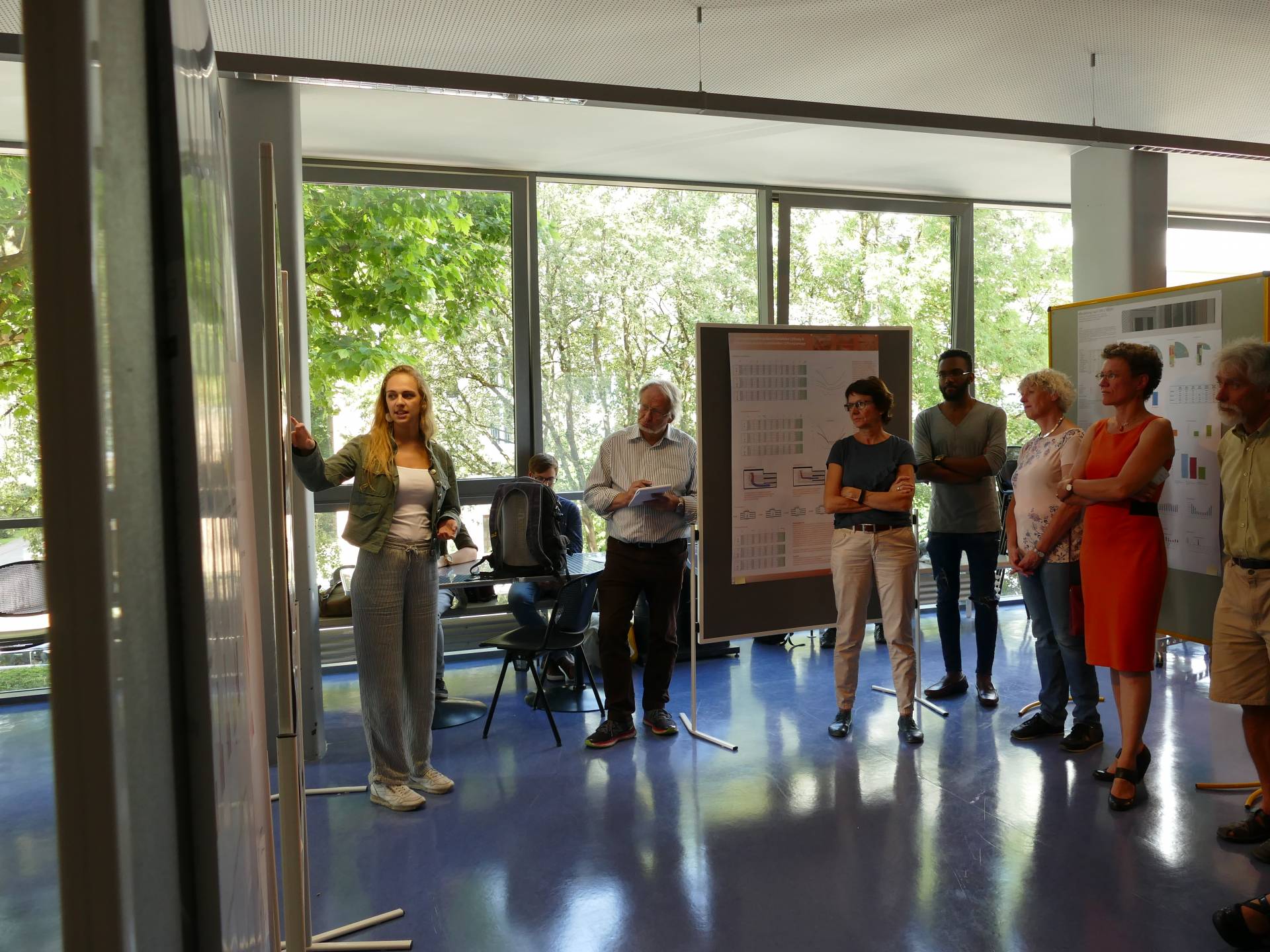 Bei der Präsentation des Projektes. Bei der Präsentation des Projektes.