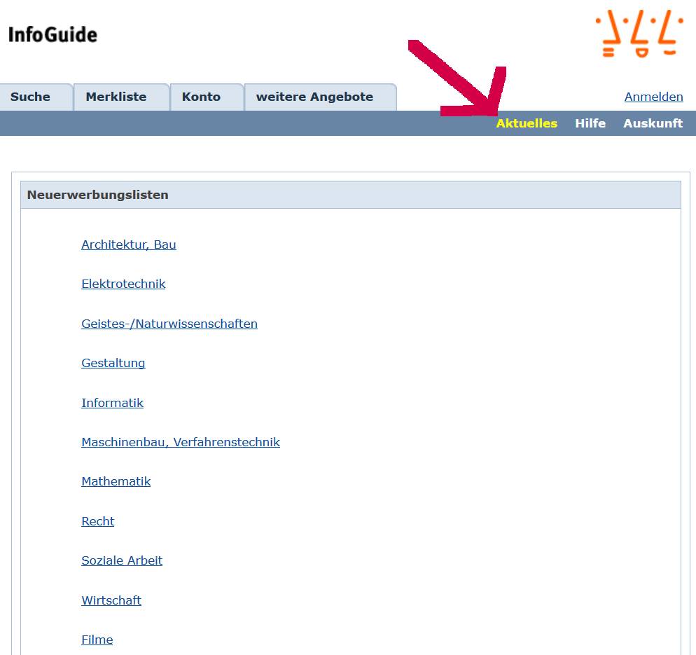 Neuerwerbungslisten Neuerwerbungslisten