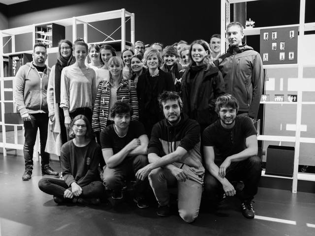 Die Studierenden und ihre Professorin Katinka Temme (stehend 1. Reihe, 3.v.r.).