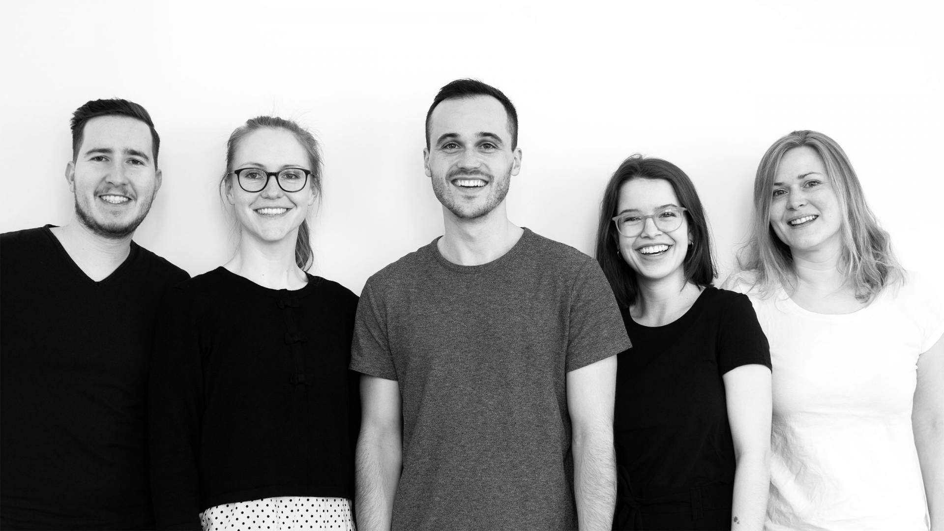Das Team „Erinnerungsort“ der Hochschule Augsburg: Daniela Hach, Nina Landwehr, Oliver Luxenhofer, Ruben Santoro, Tesselina Späth und Patricia Urbas 