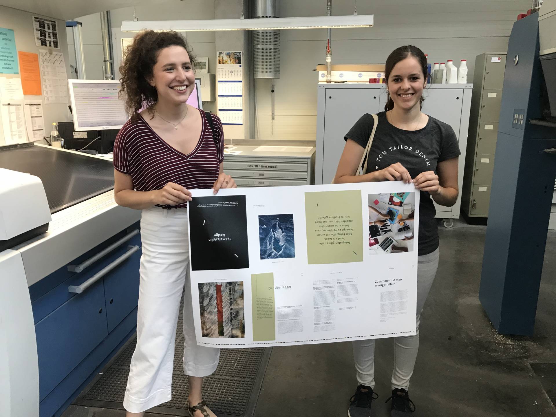 Unser erster Druckbogen!