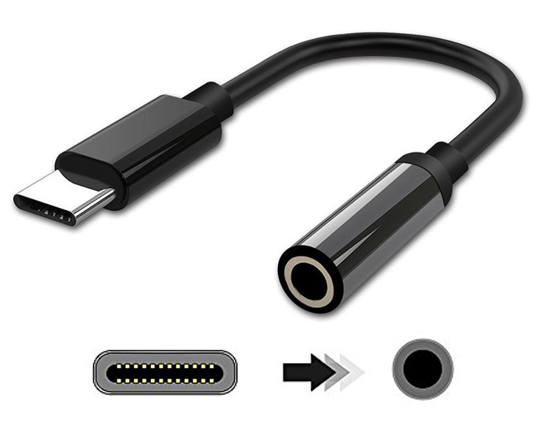Adapter: USB-C auf Klinkenbuchse Adapter: USB-C auf Klinkenbuchse