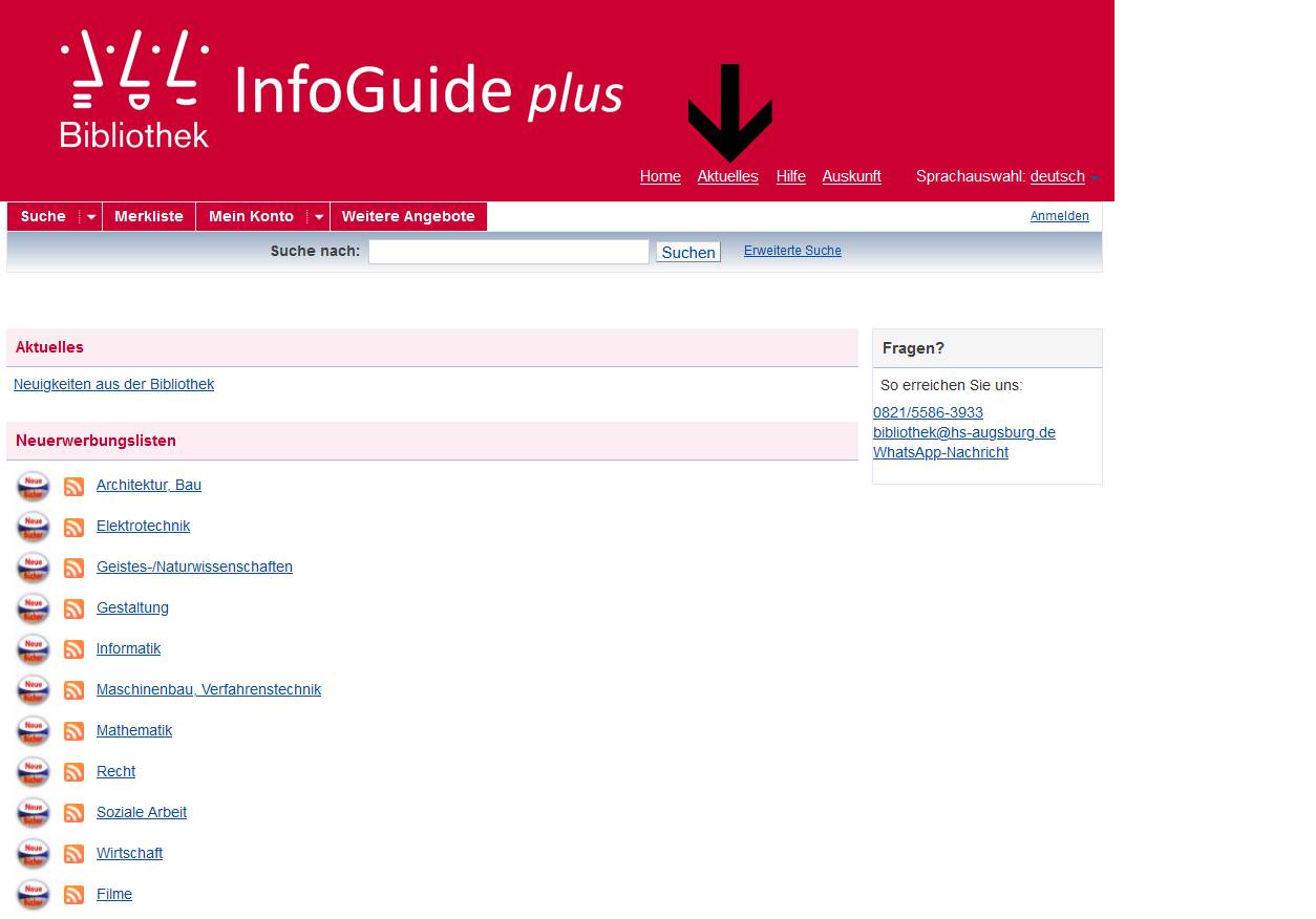 Neuerwerbungslisten Neuerwerbungslisten