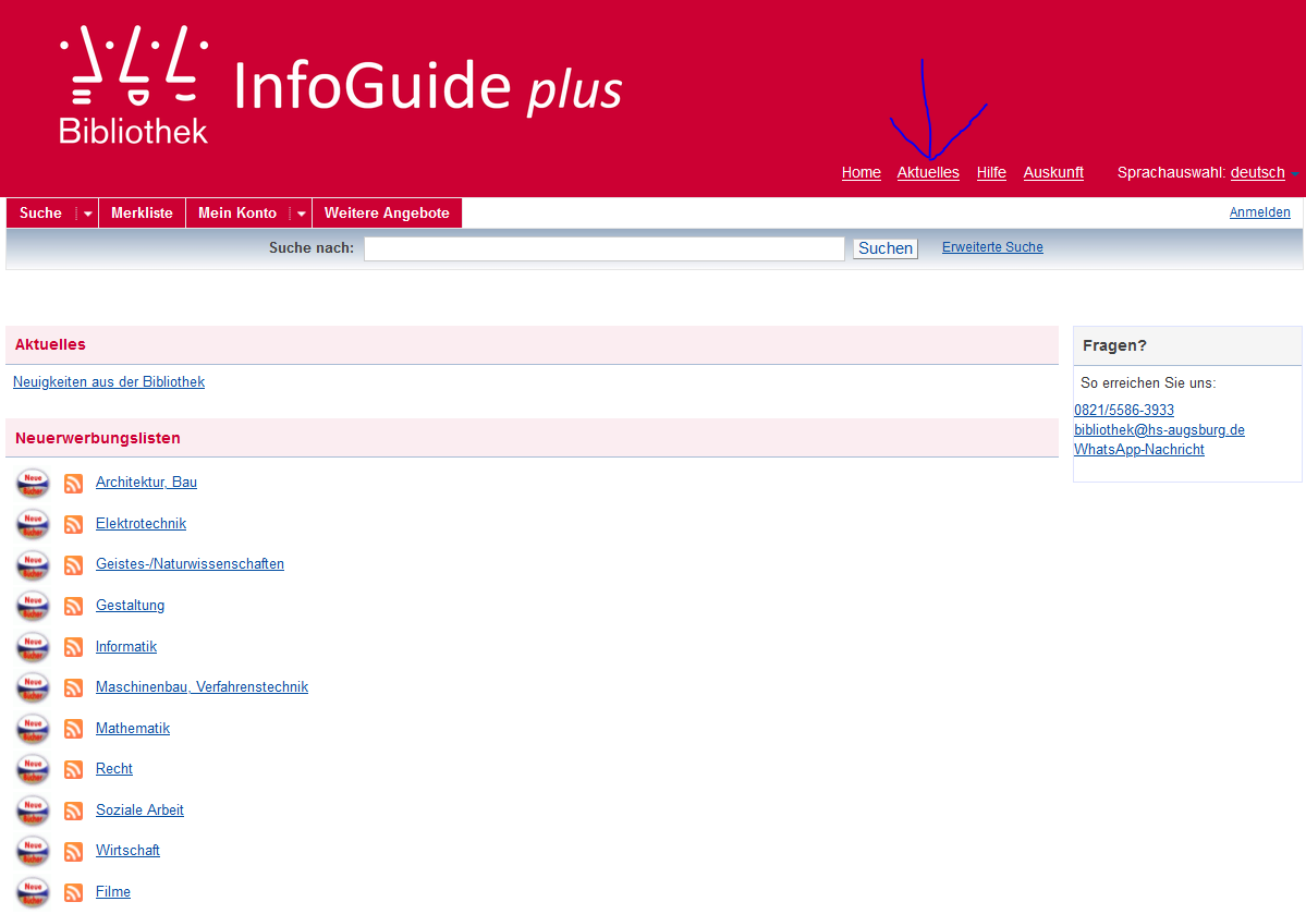 Neuerwerbungslisten Neuerwerbungslisten