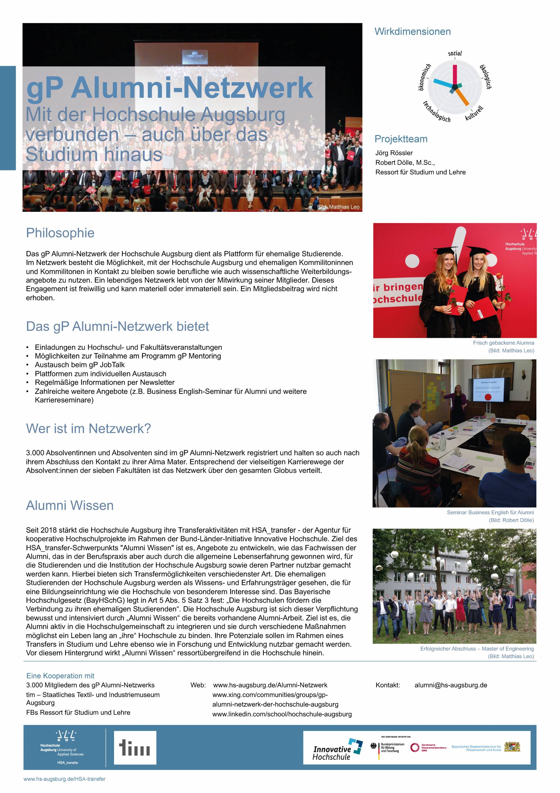 gP Alumni-Netzwerk - Poster