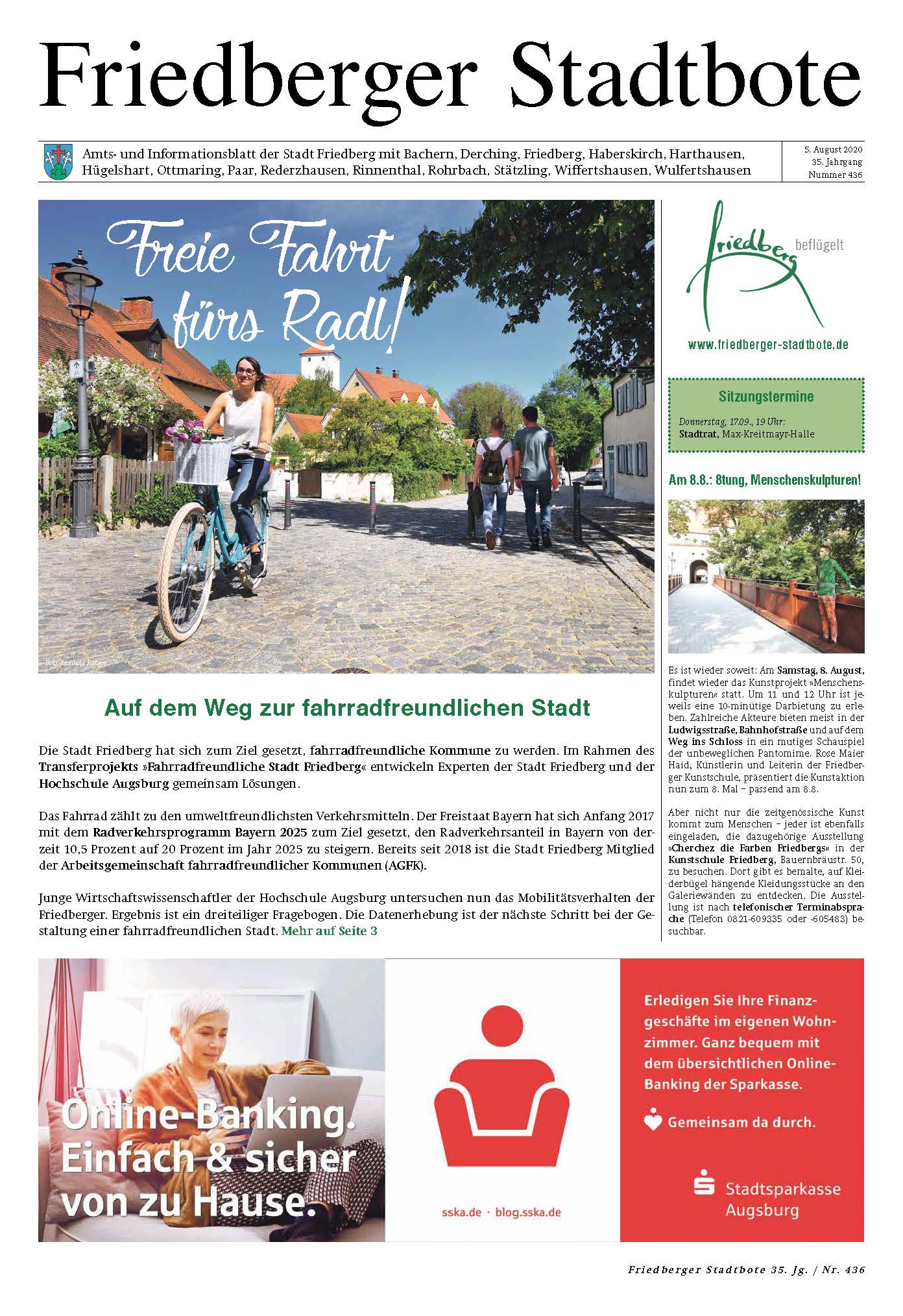 Titelseite: Friedberger Stadtbote Nr. 436