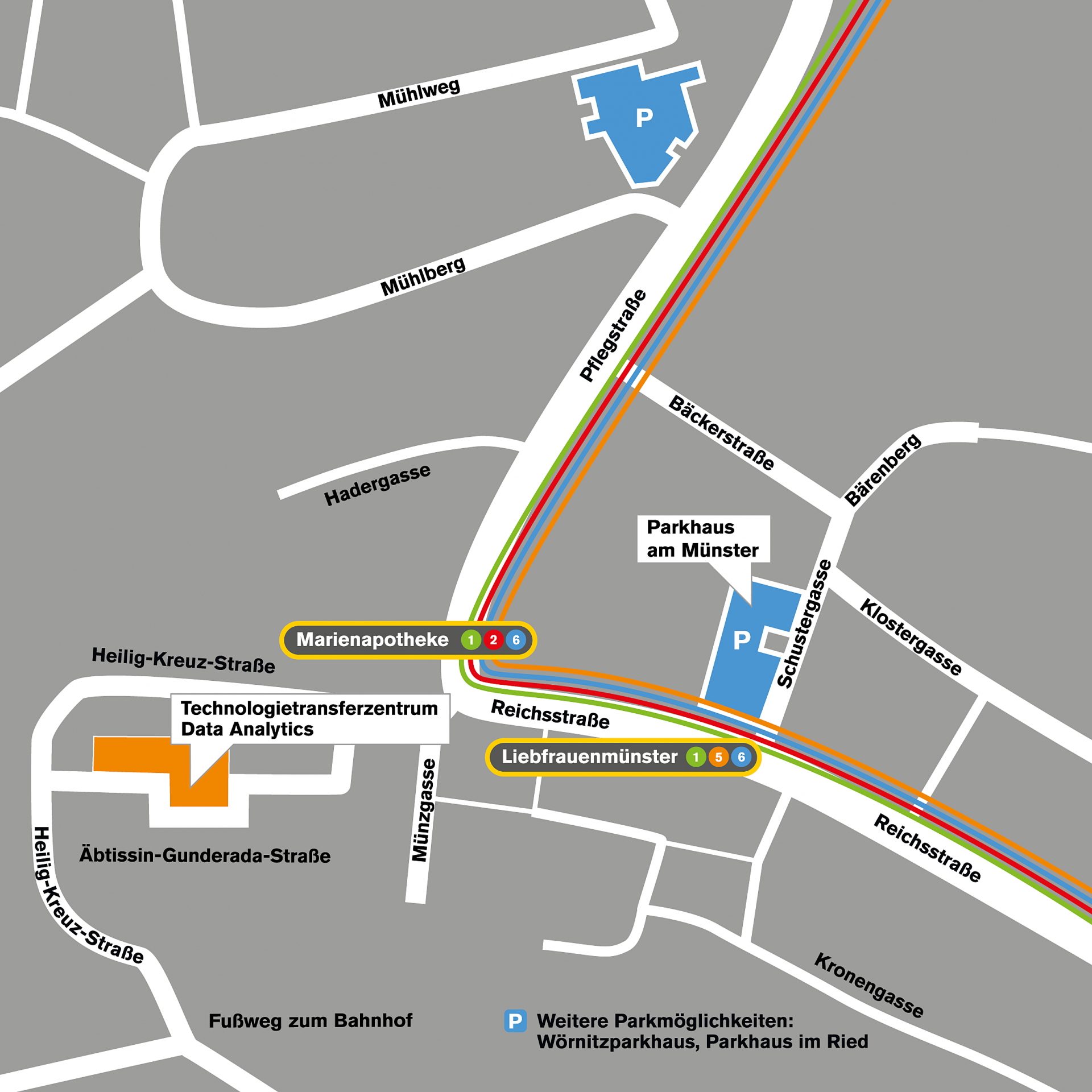 Lageplan Technologietransferzentrum in Donauwörth Lageplan Technologietransferzentrum in Donauwörth