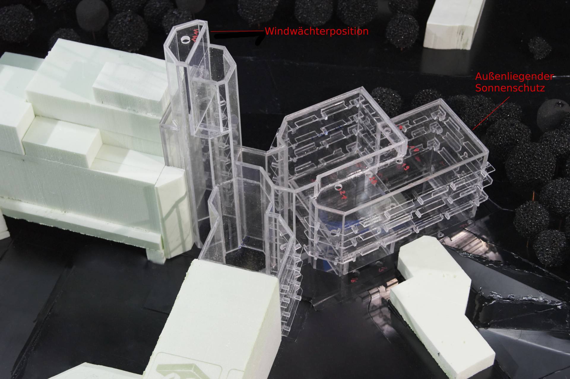 Windkanaluntersuchung am Modell Windkanaluntersuchung am Modell