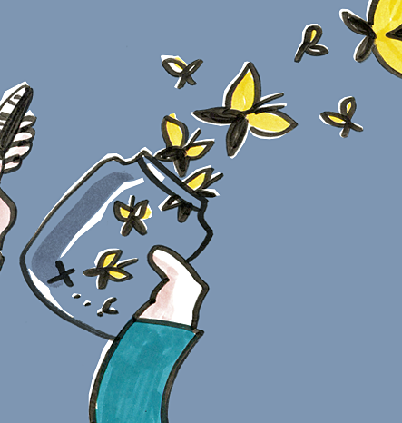 Graphic Recording "Schmetterlinge" - Lisa Frühbeis