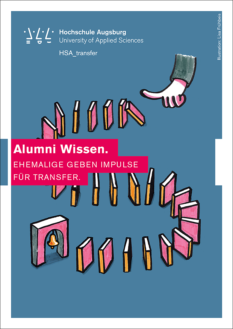 Postkarte: Alumni Wissen. Ehemalige geben Impulse für Transfer.