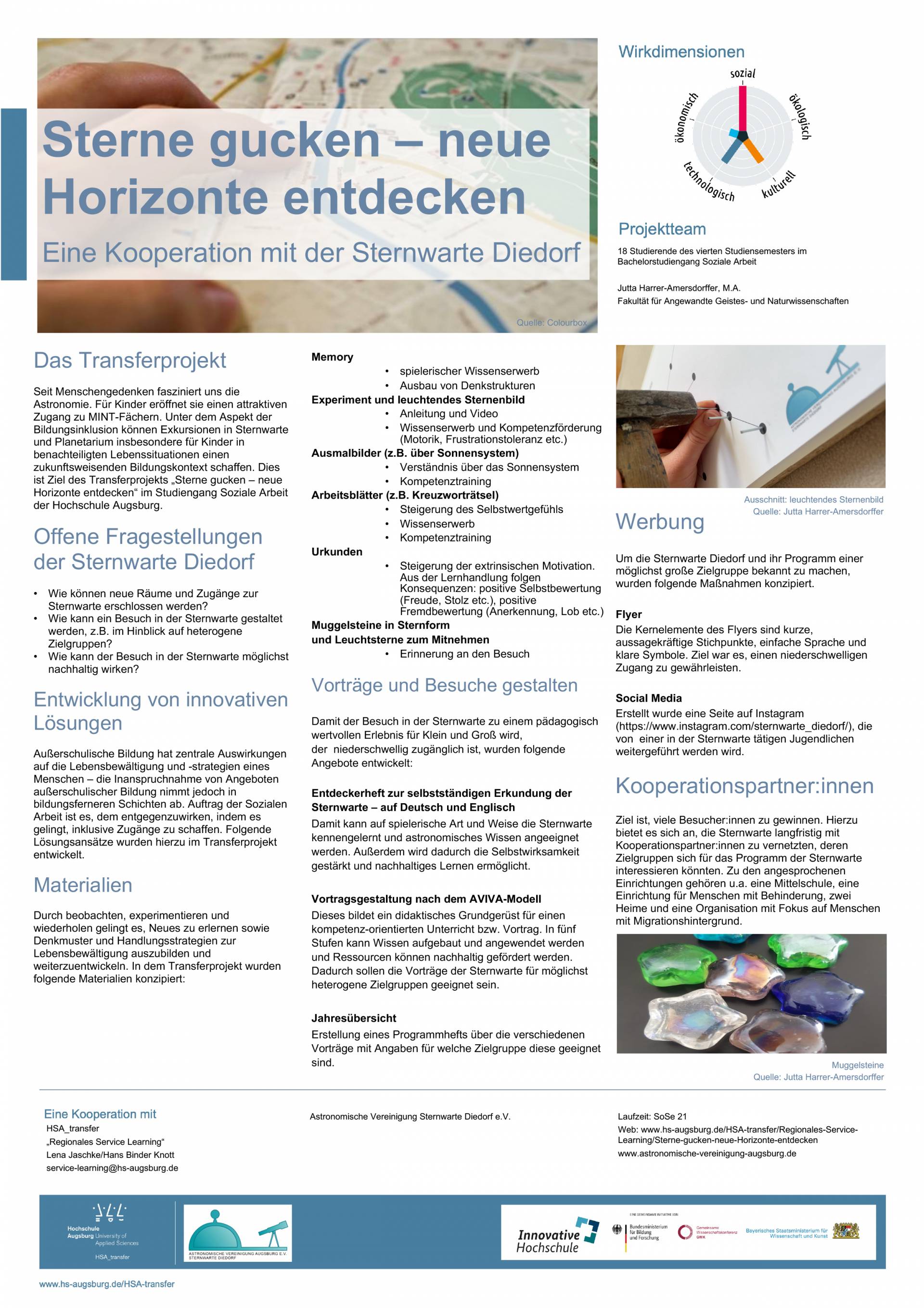 Sterne gucken - Horizonte entdecken - SoSe 21 - Poster