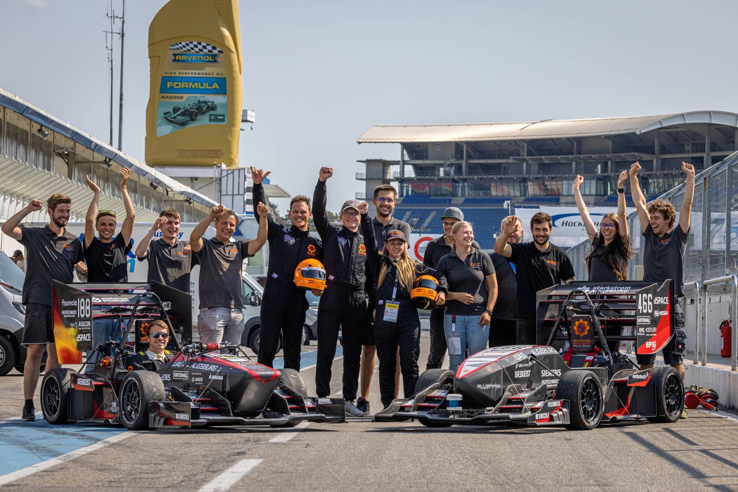 Das Team von Starkstrom bei der Formula Student Germany