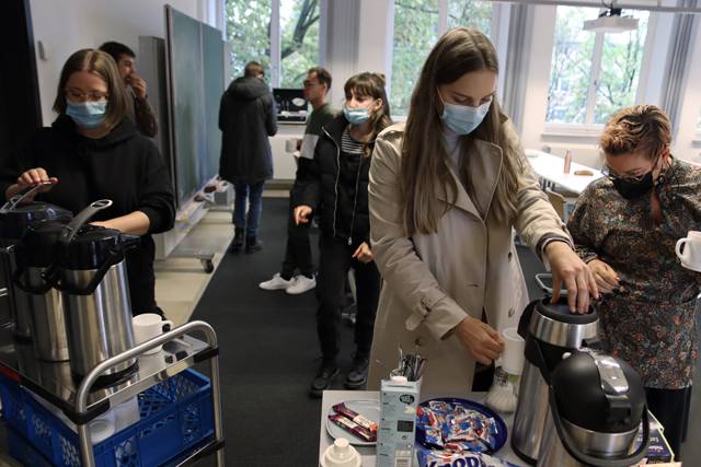 Zur Stärkung in den Pausen gab es Kaffee.
