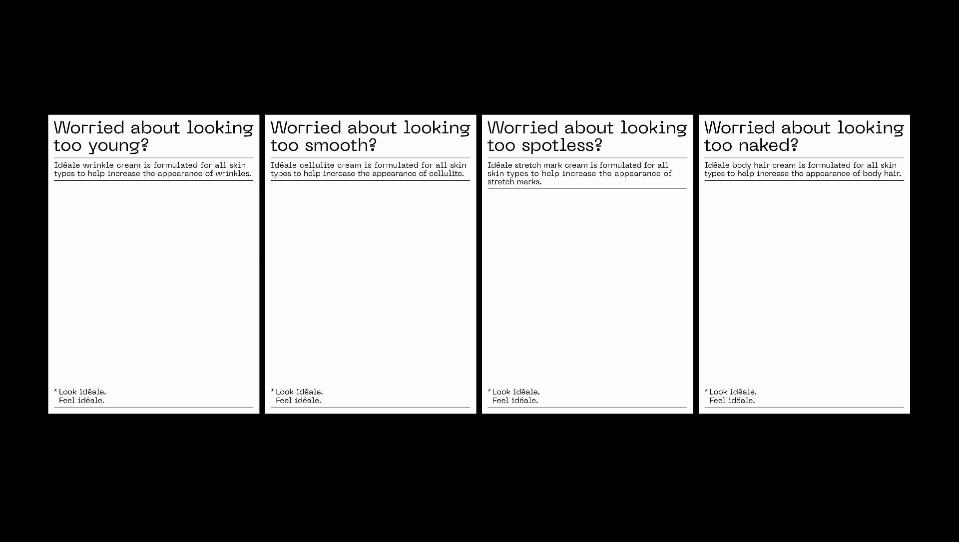 *idéale: Teaserplakate