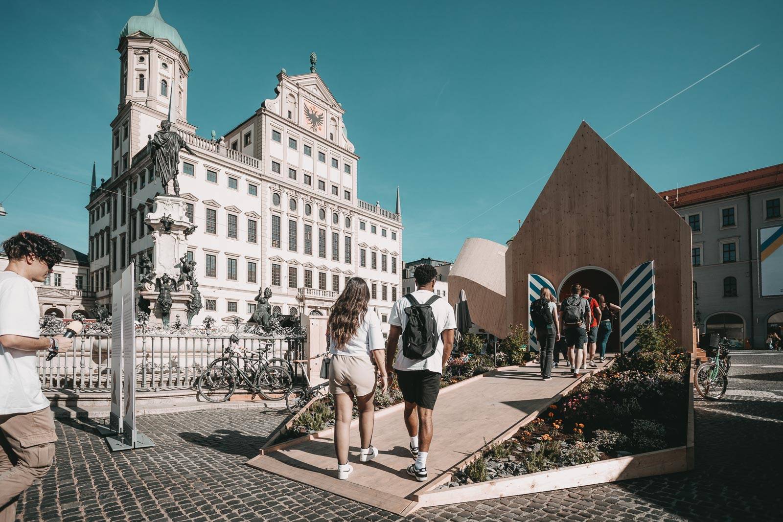 NEXT500 Pavillon auf dem Augsburger Rathausplatz