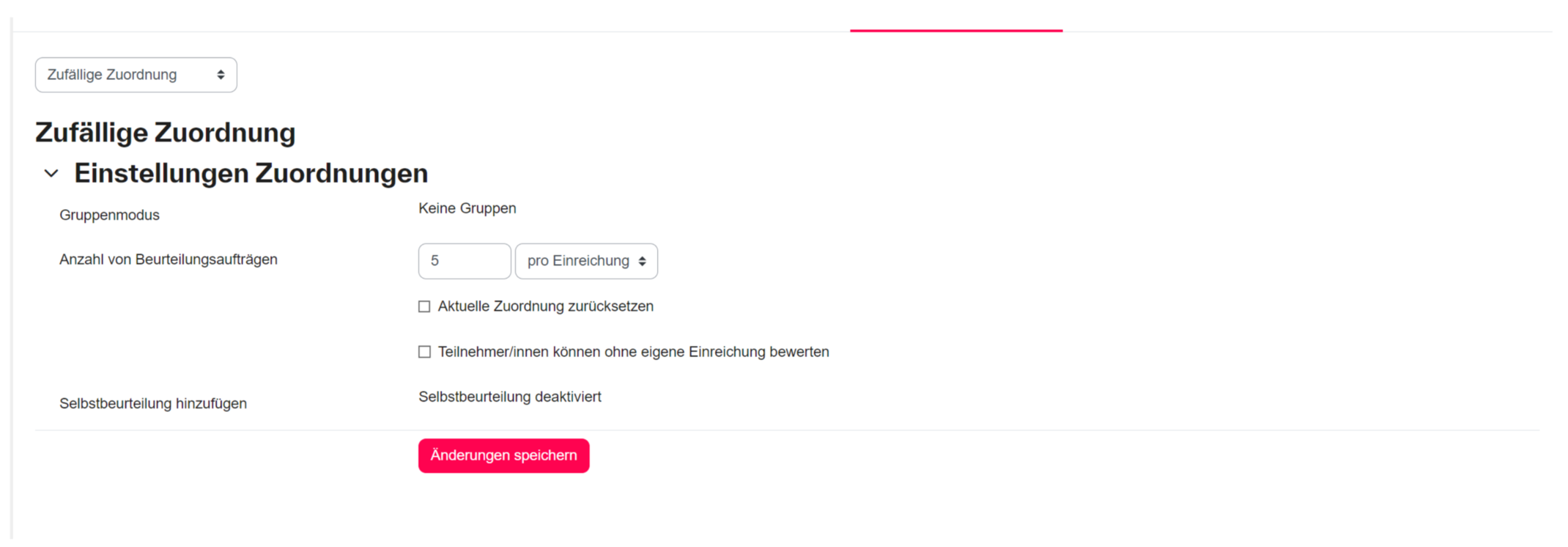 Zufällige Zuordnung