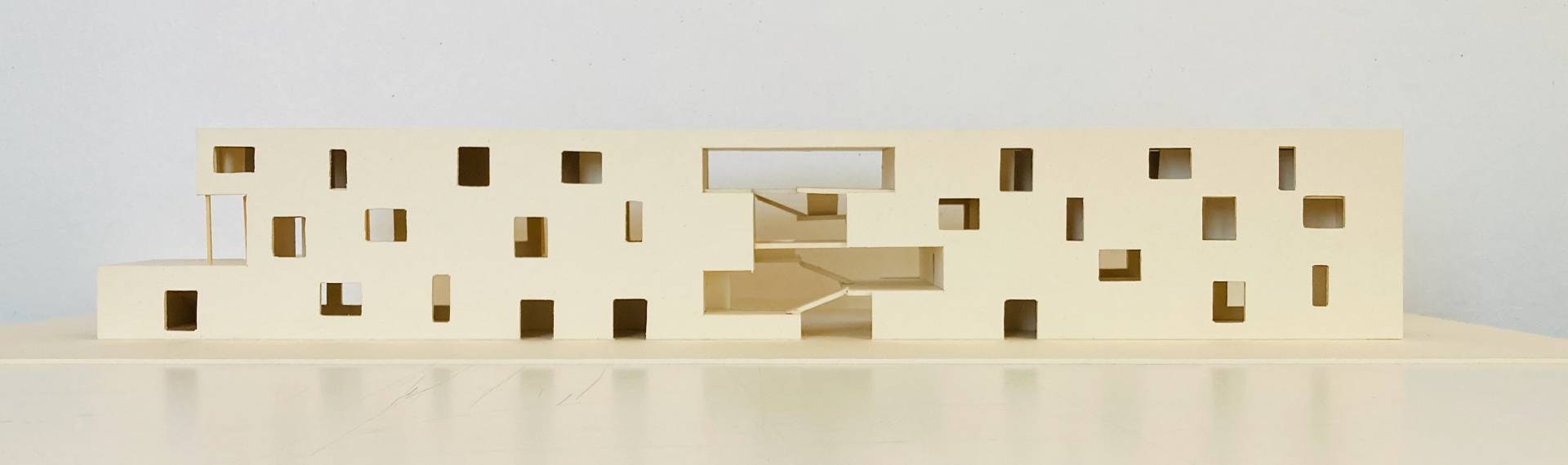 Modell Ansicht West (Haunstetter Straße)