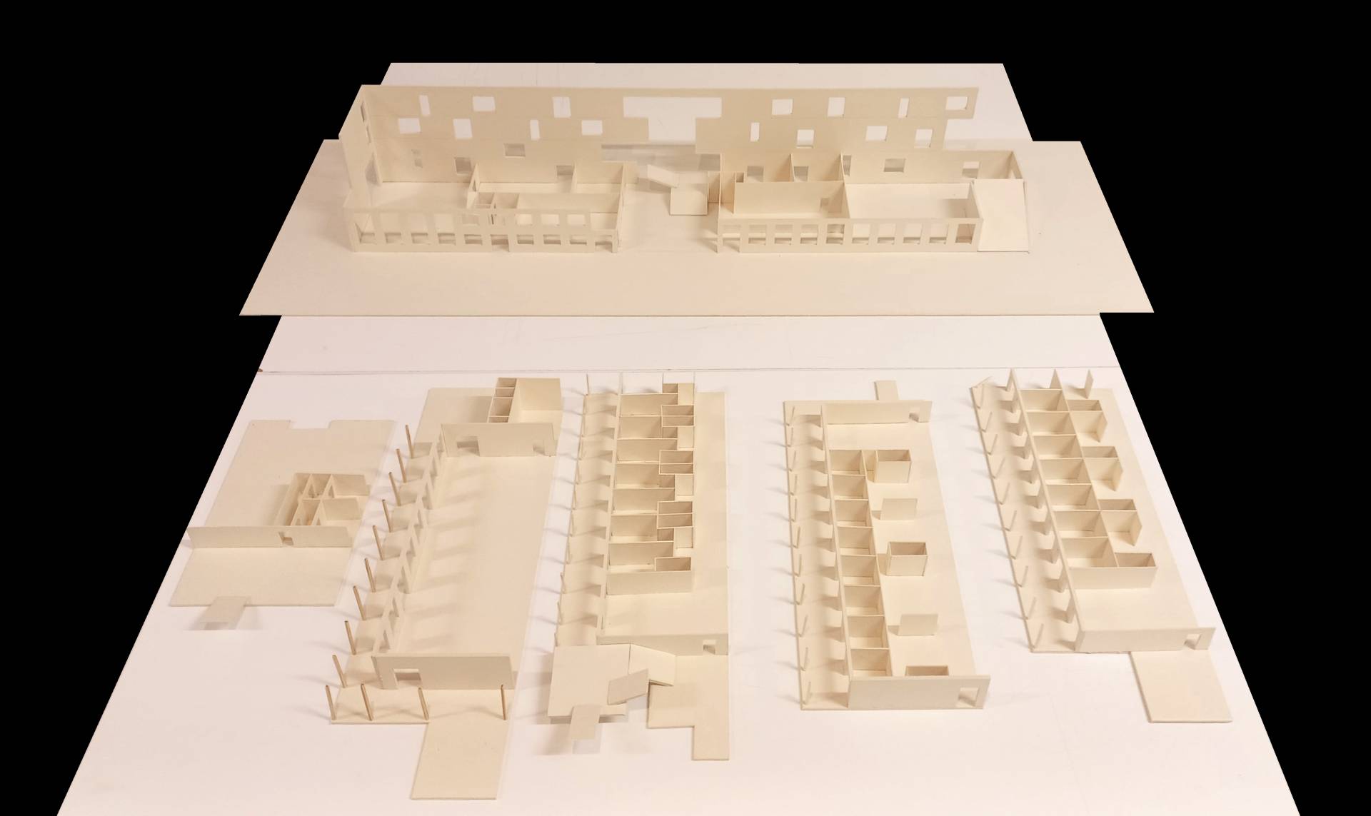 Modell mit einzelnen Geschossebenen