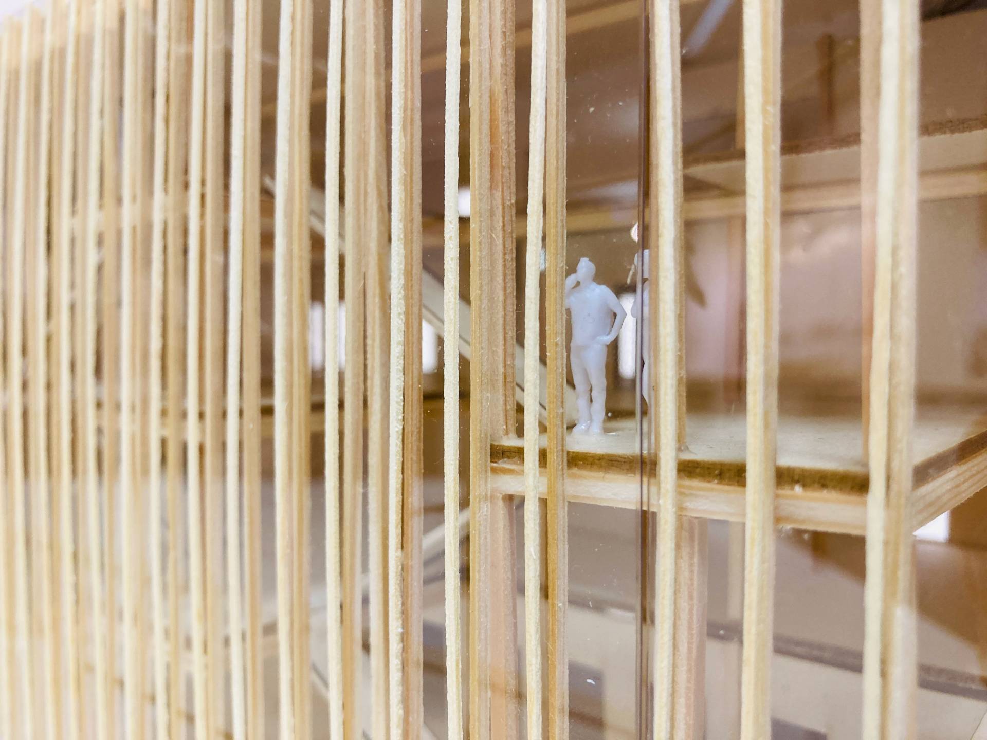 Modell Ansicht West (Detail)