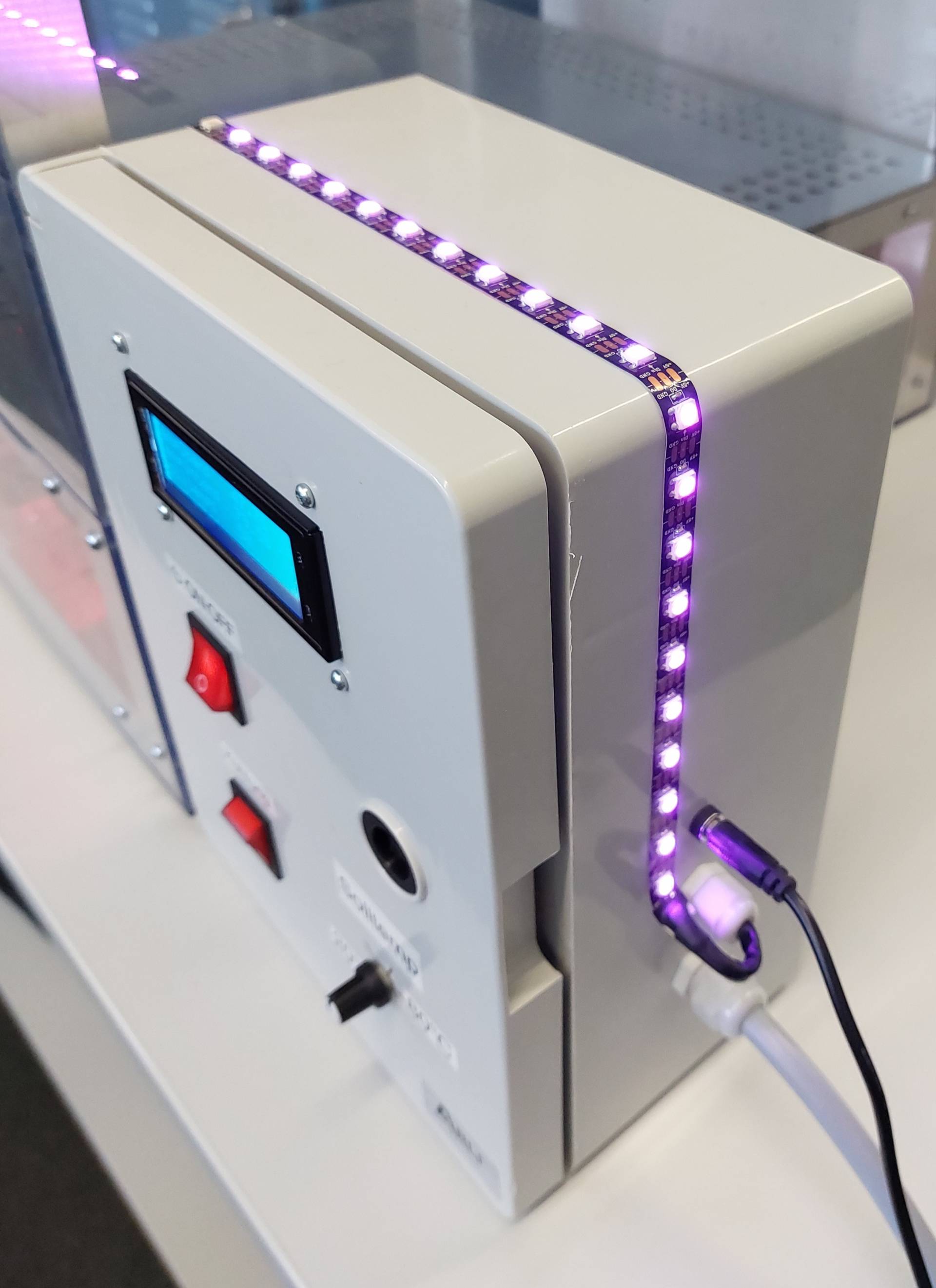 Temperaturvisualisierung über LED-Band