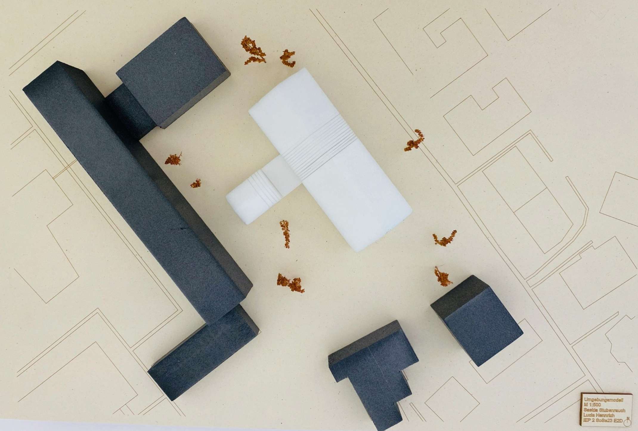 Modell Entwurf im Kontext der Hochschul-Gebäude