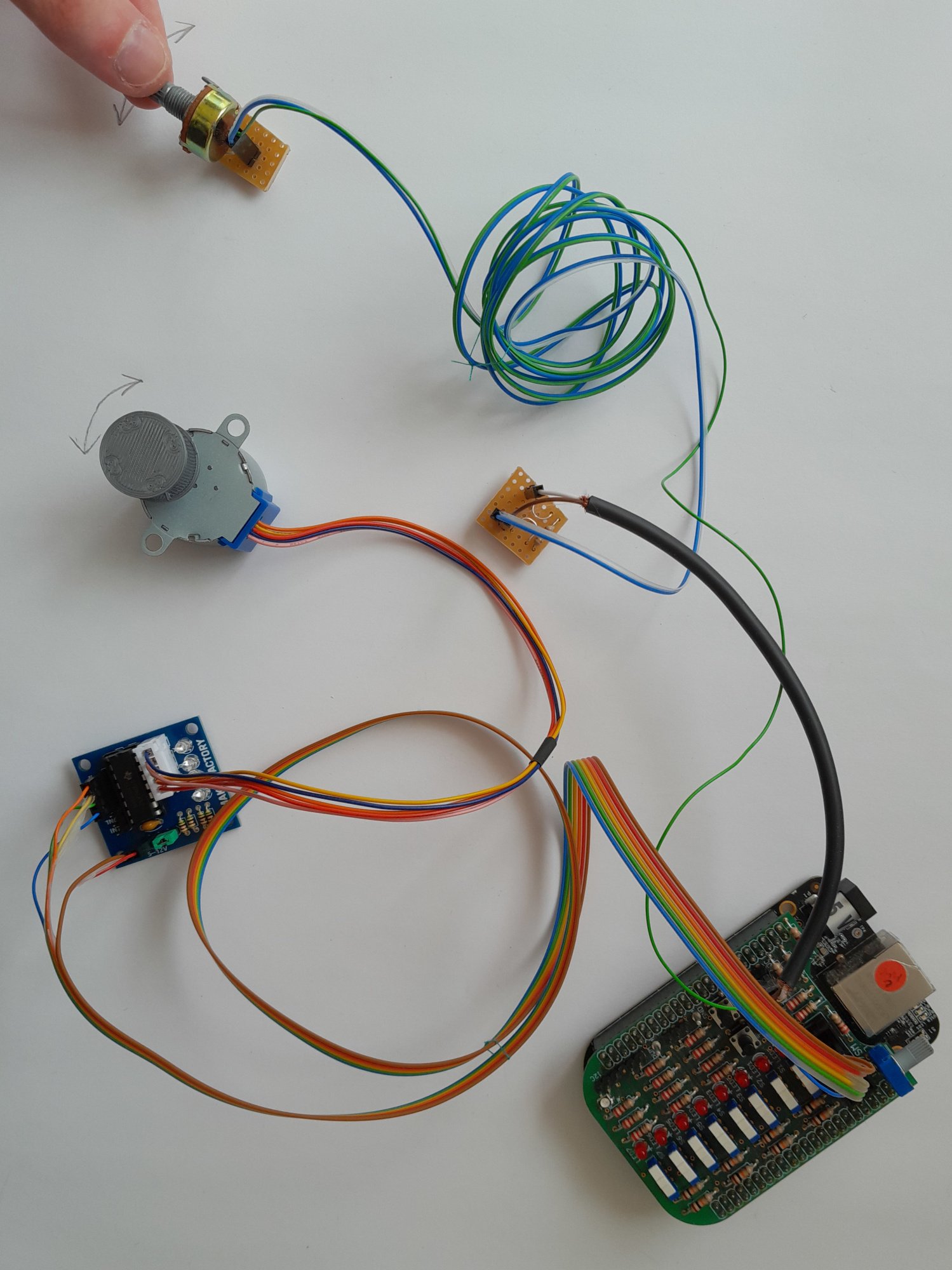 Komponenten zur Bewegung der Schuppen