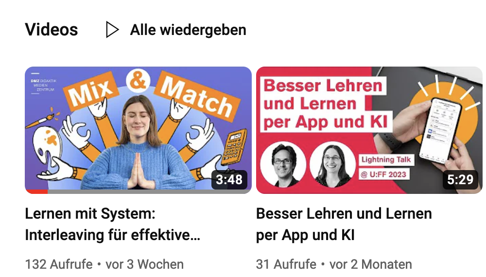 Unser DMZ-YT-Kanal Unser DMZ-YT-Kanal