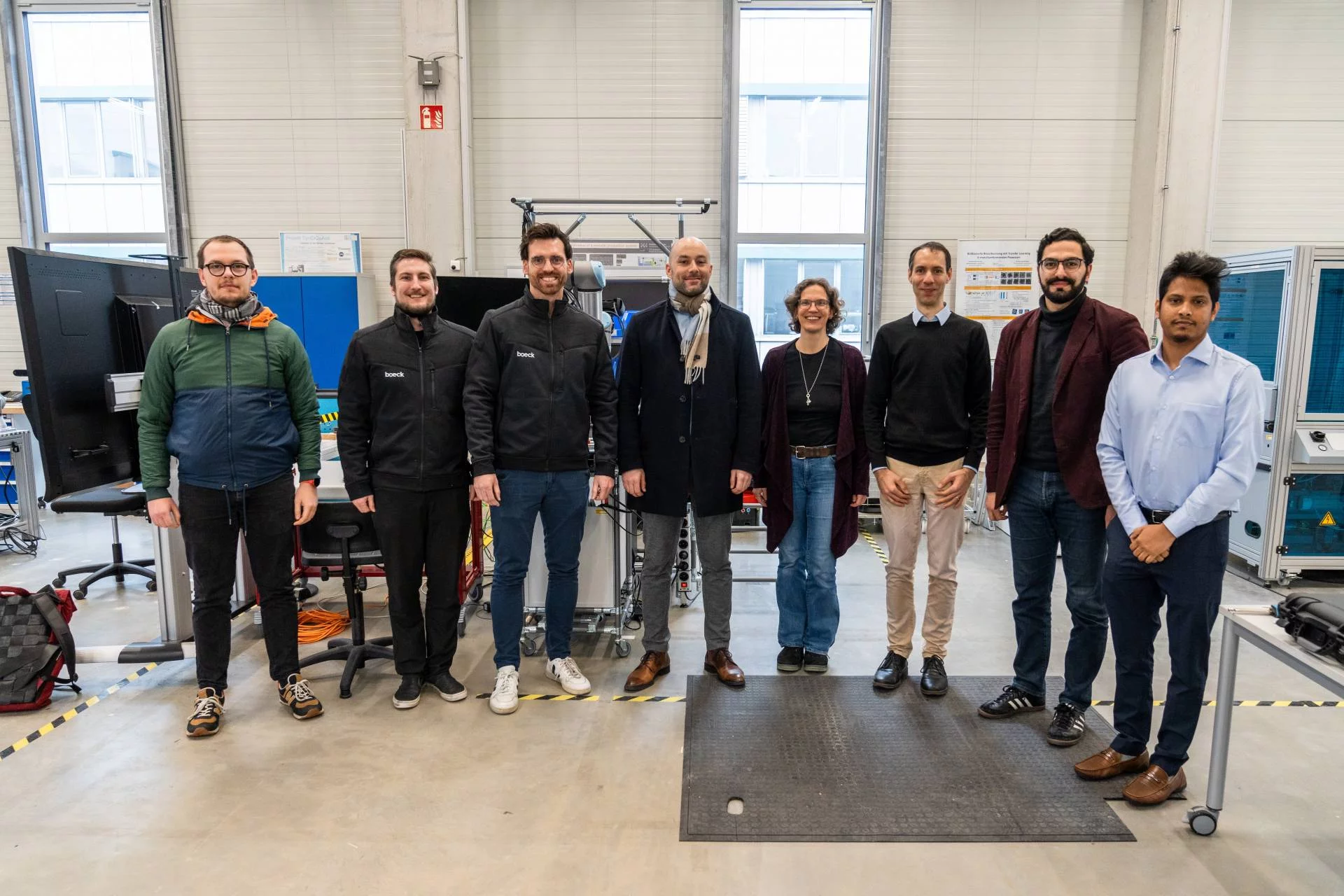 Projektteam von B2X beim Kickoff in Nördlingen