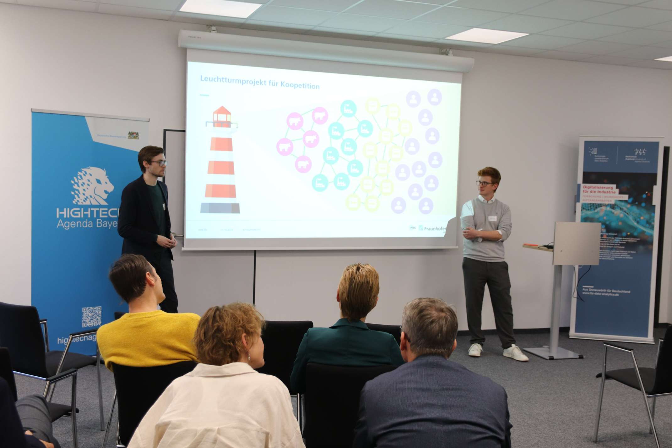 Vortragende bei Lebensmittelbranche vernetzt am TTZ Data Analytics der THA