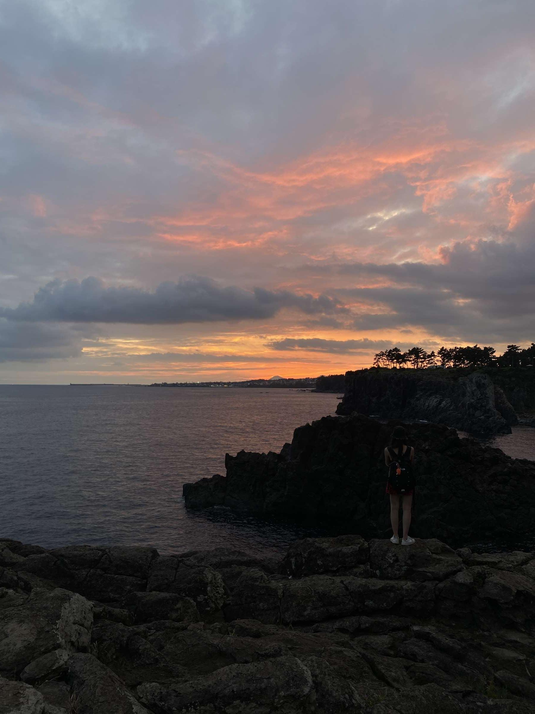 Sonnenuntergang an der Küste