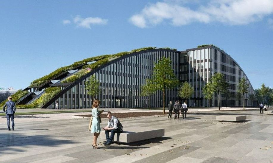 Visualisierung Innovationsbogen © Hadi Teherani Architects Panoptikon