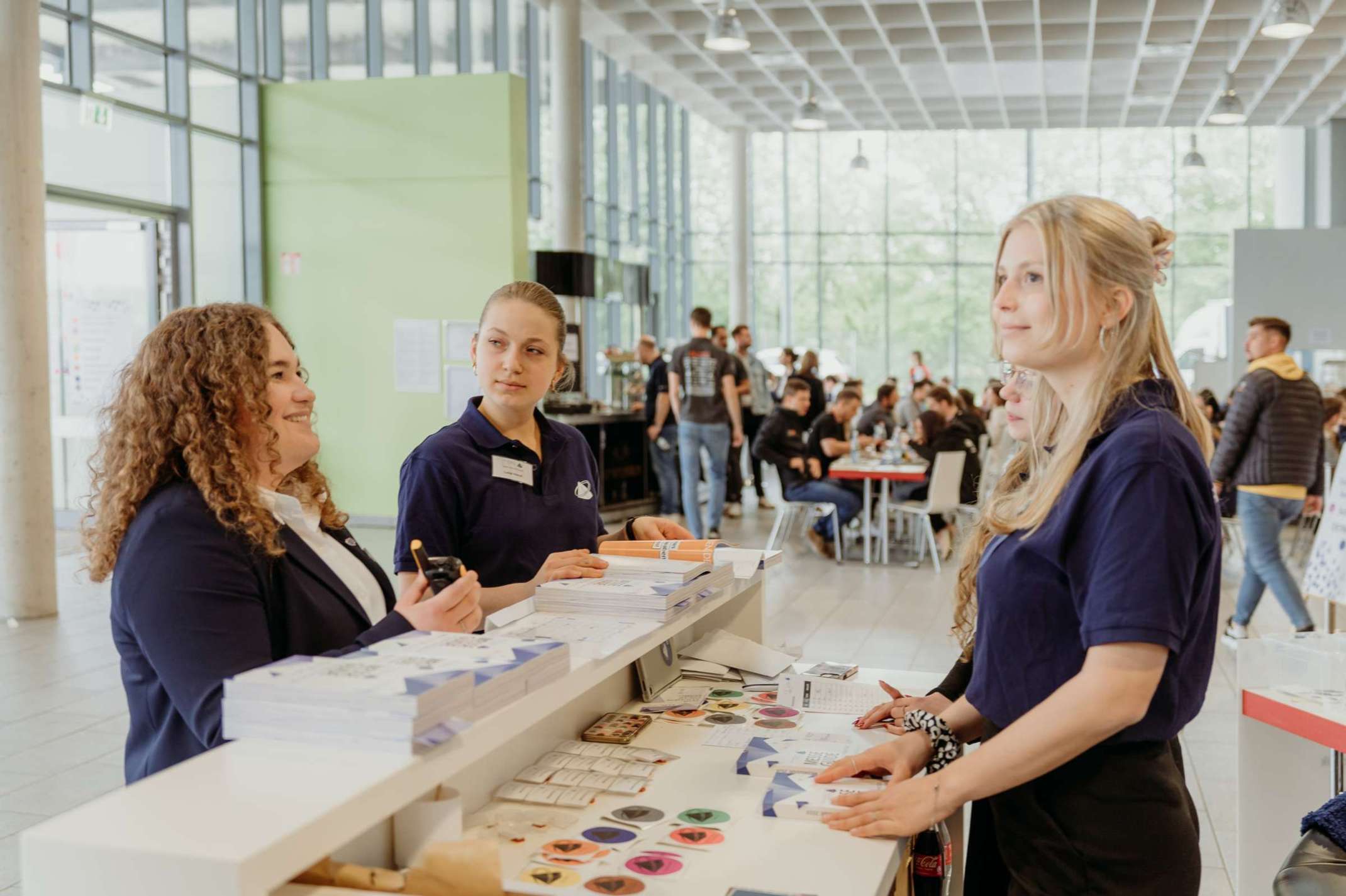 Empfangstheke. Foto: Daniel Thalhofer