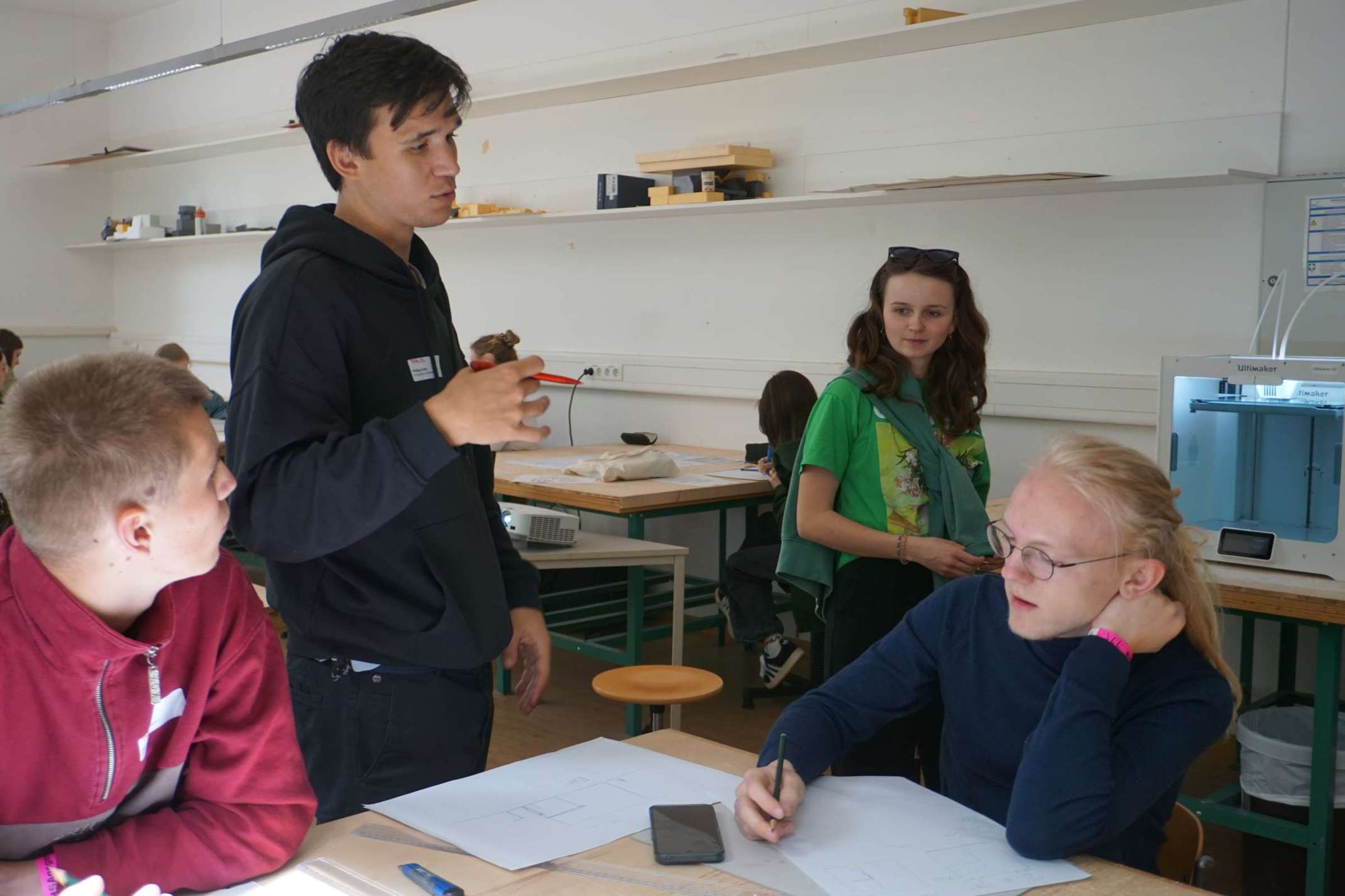 Schnupperstudium in der Fakultät für Architektur und Bauwesen.