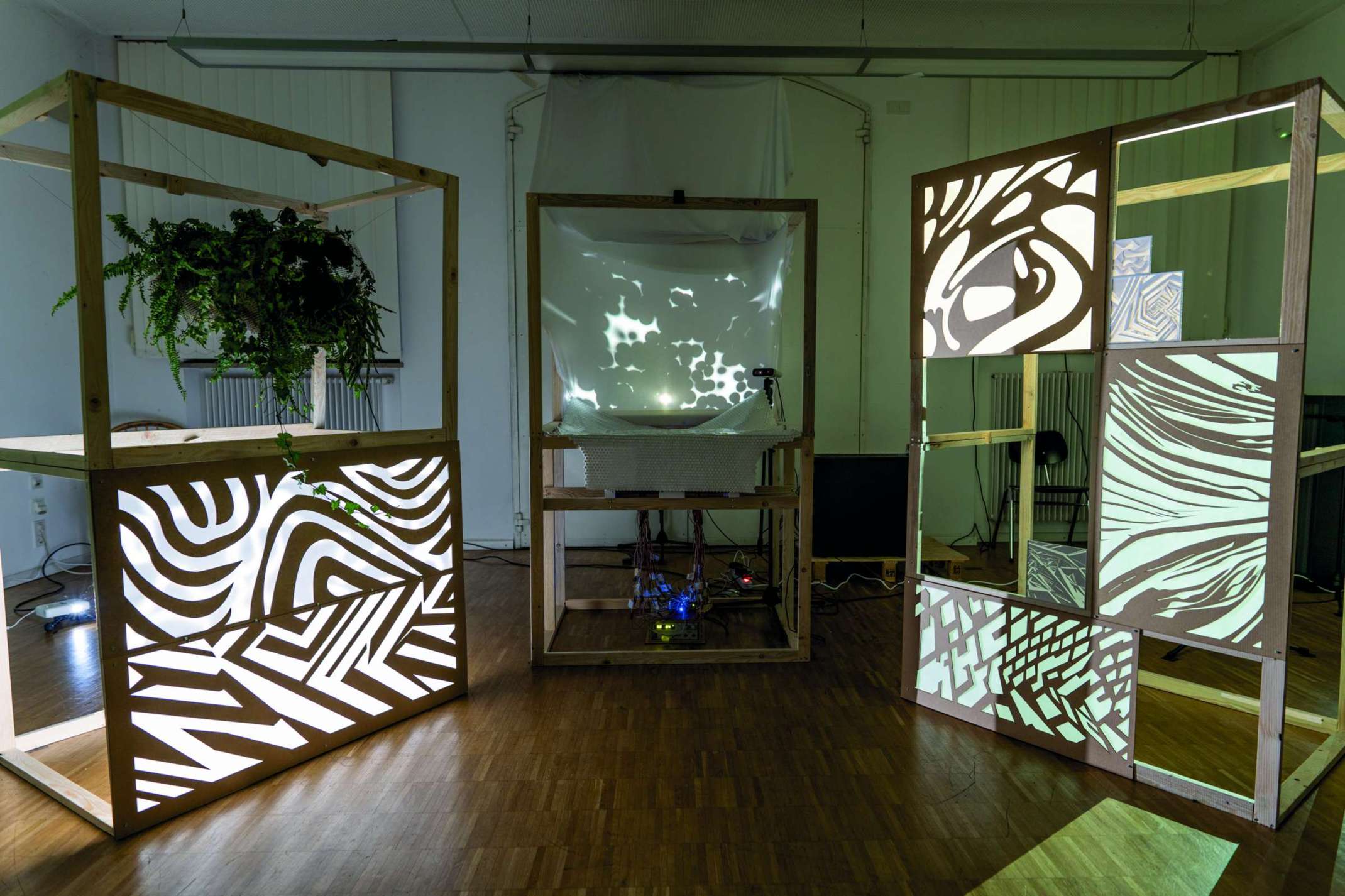 Studierende bei der Arbeit im Kooperationsprojekt Transformative Spaces 