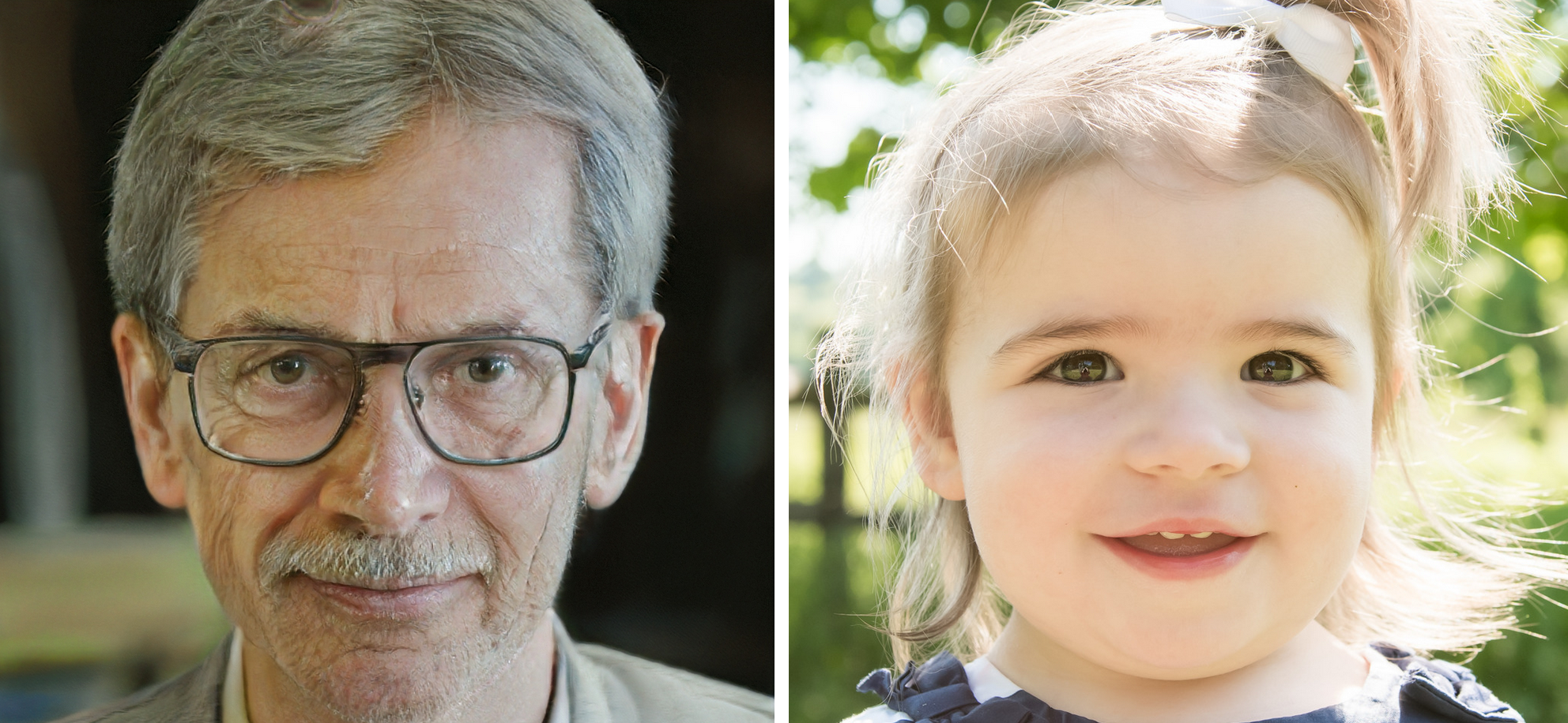 Which Face Is Real? (Answer: the child's photo is real, the man is AI-generated)