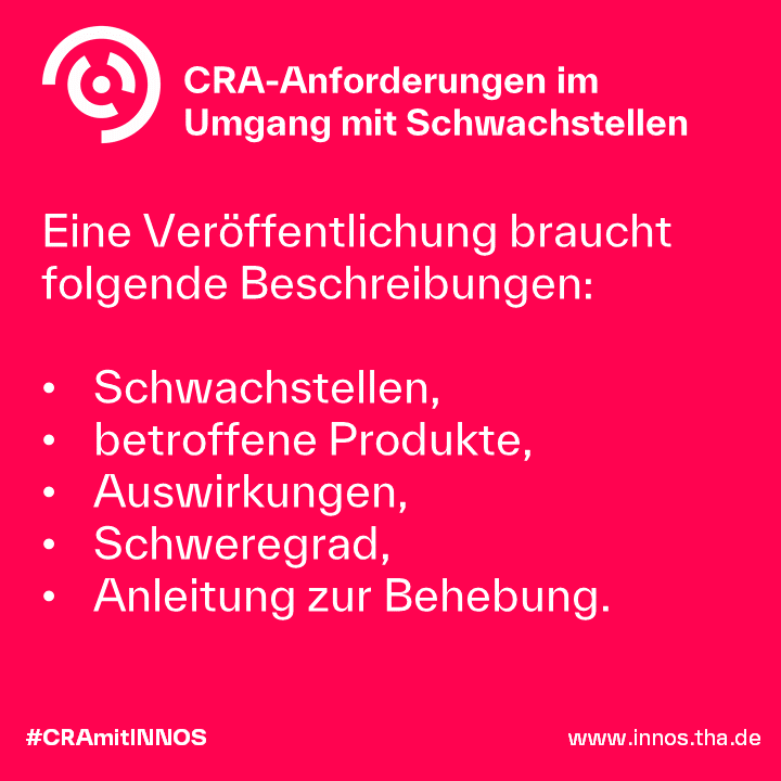 CRA-Schwachstellen CRA-Schwachstellen