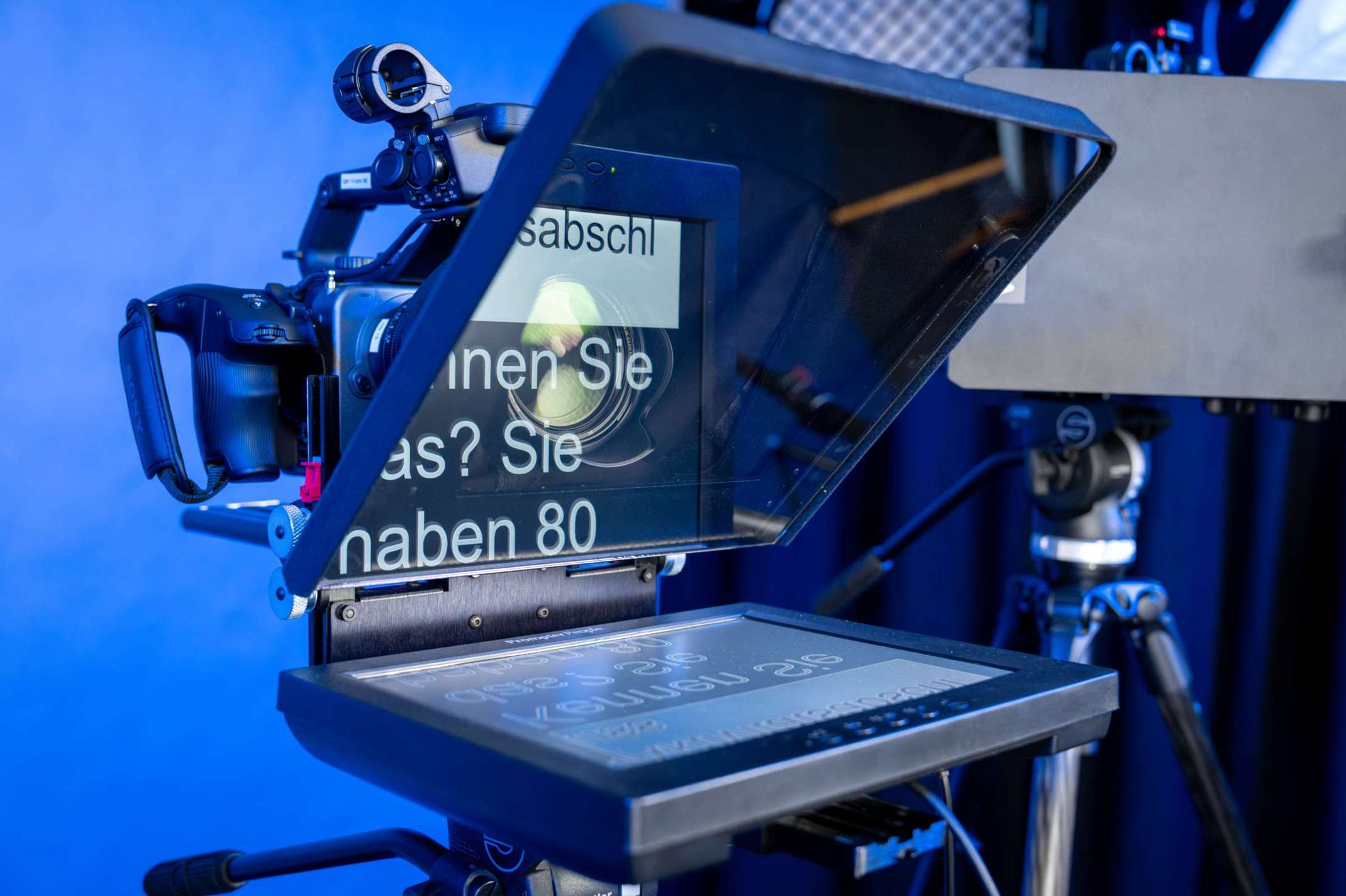 Großer Teleprompter
