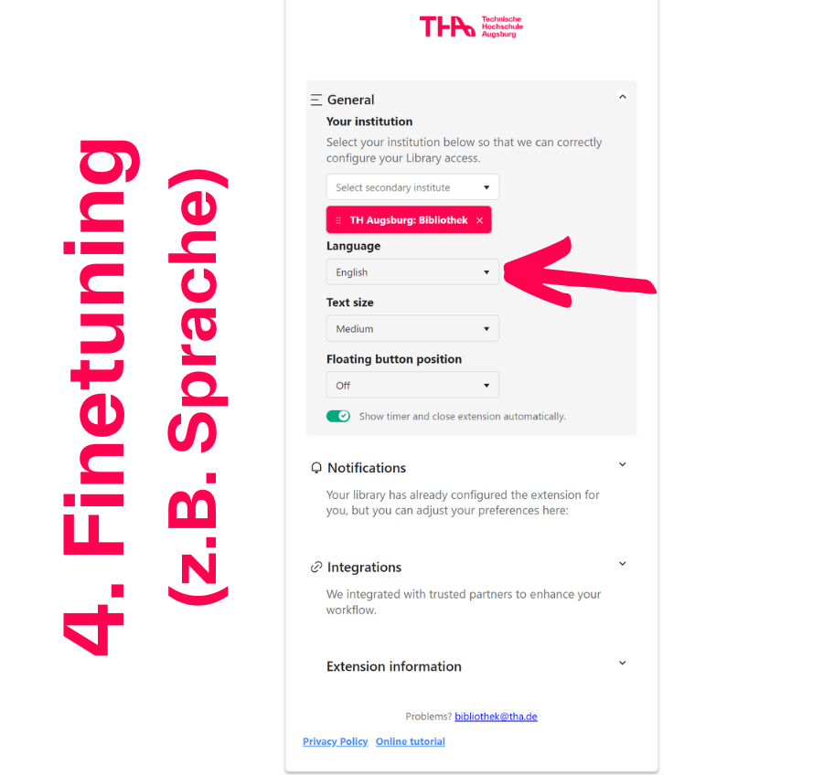 Wahl der Sprache und weitere optionale Einstellungen Wahl der Sprache und weitere optionale Einstellungen