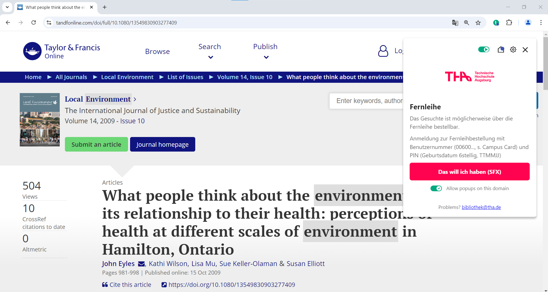 Artikel ohne kostenlosen Online-Volltextzugriff als Papierkopie über die Fernleihe bestellen Artikel ohne kostenlosen Online-Volltextzugriff als Papierkopie über die Fernleihe bestellen