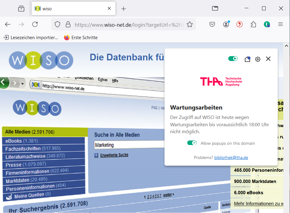 Beispiel für Wartungsarbeiten an einer Datenbank Beispiel für Wartungsarbeiten an einer Datenbank