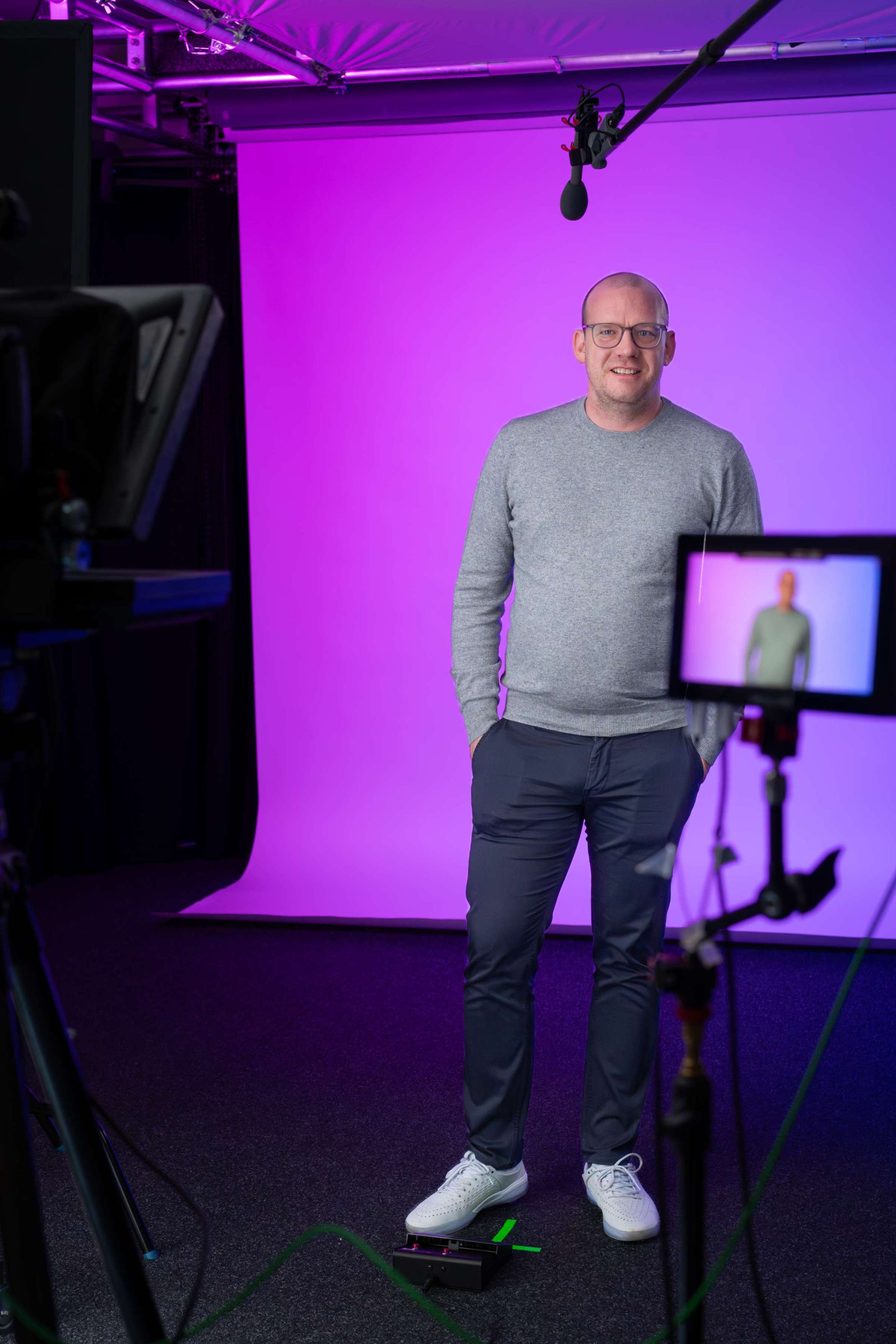 Medienstudio stehend