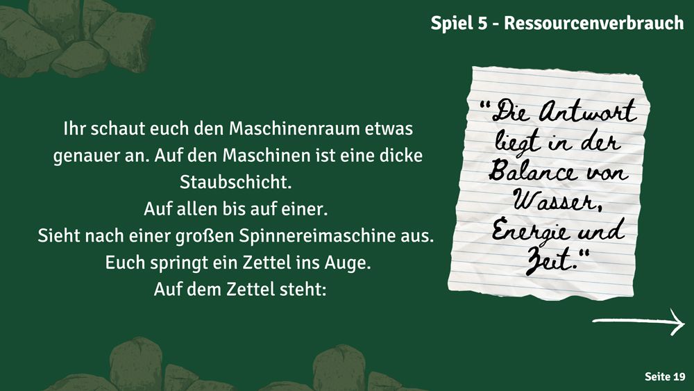 Aufgaben und Spielmaterial aus dem Escape Game
