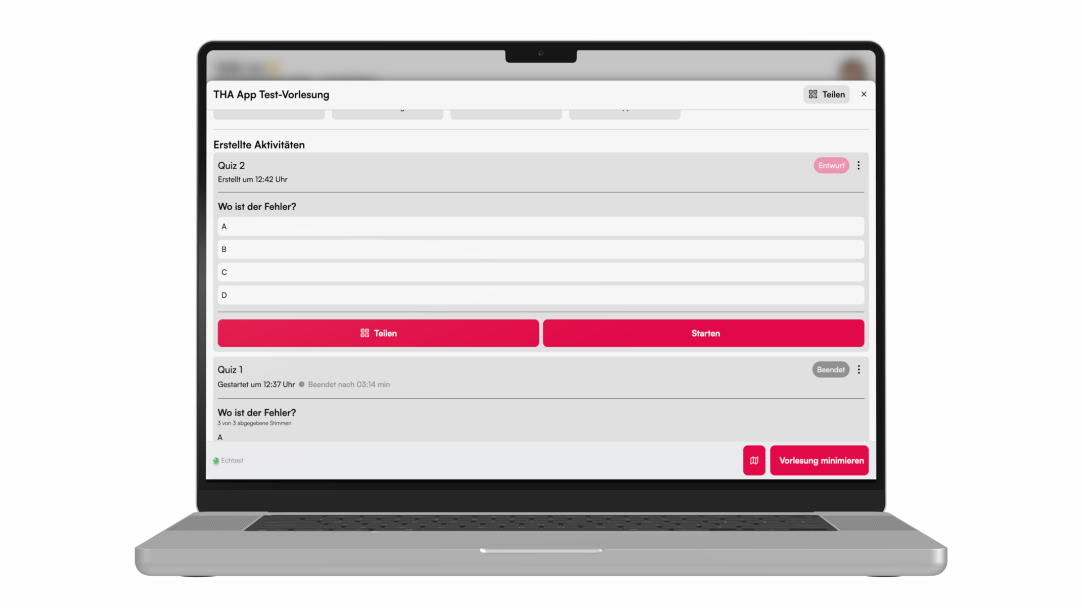 Entwurf des Duplikats