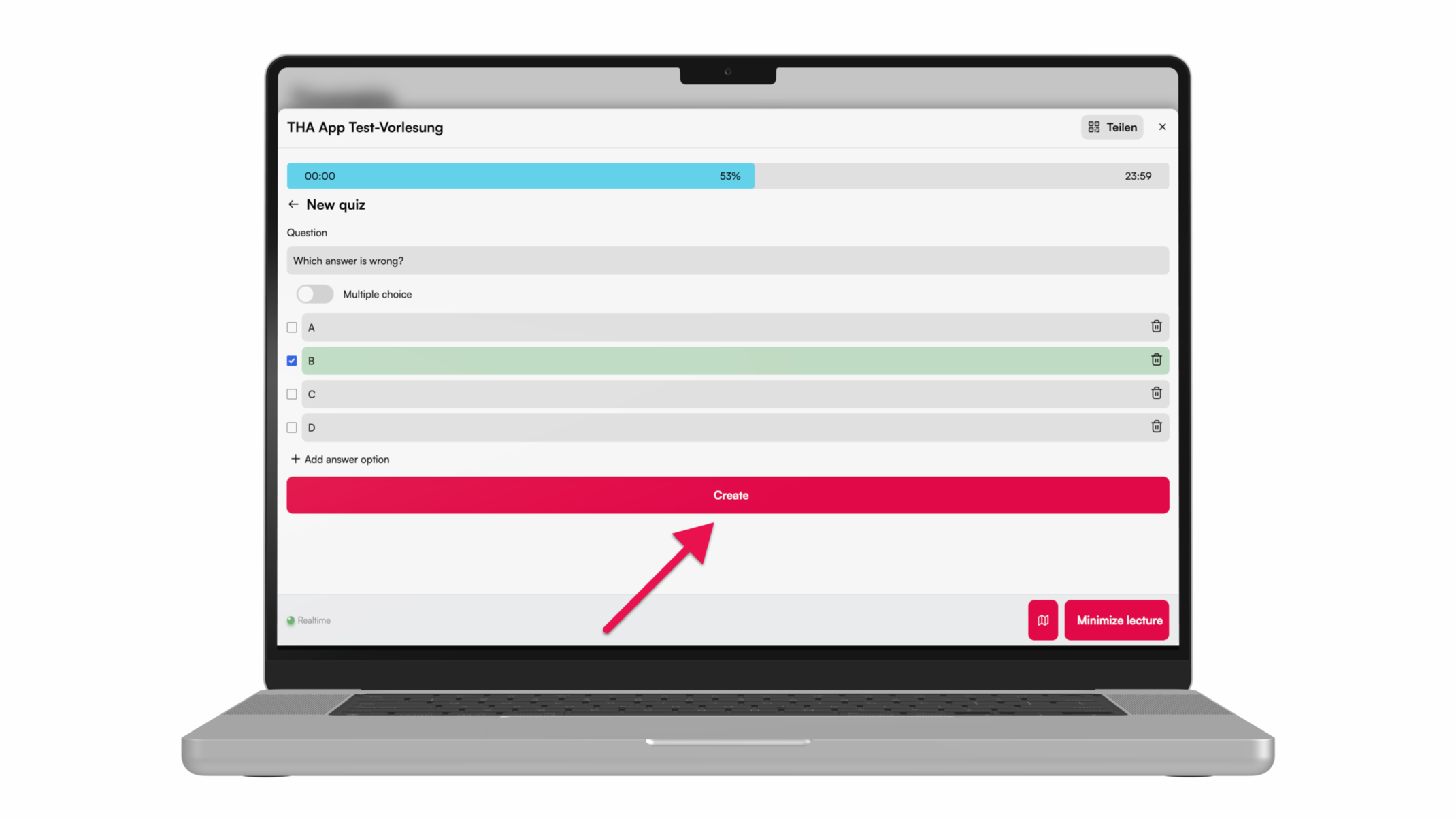 Quiz erstellen Quiz erstellen