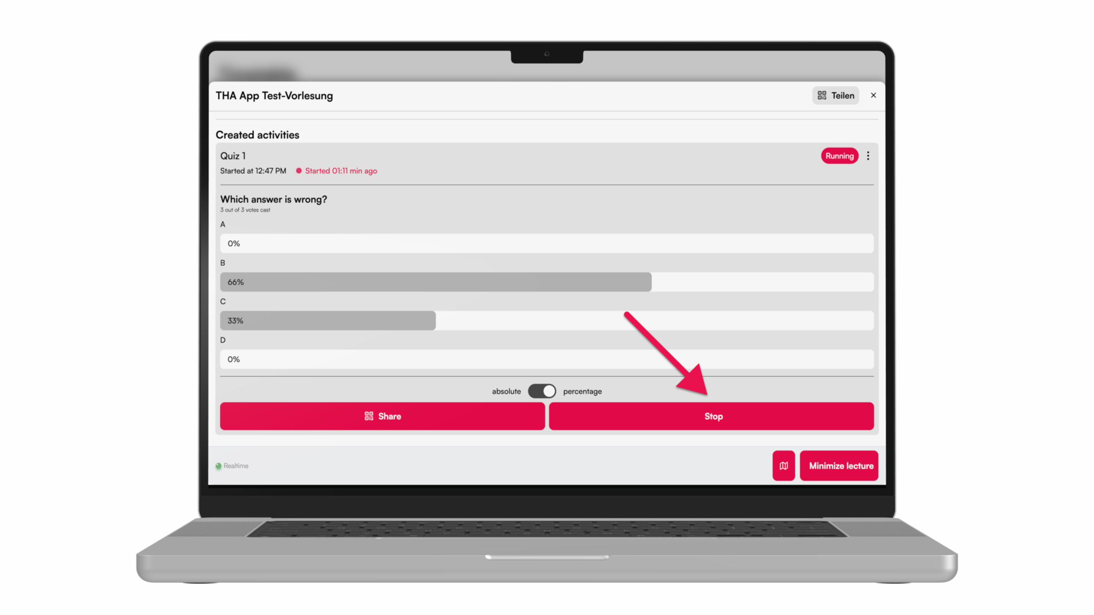 Quiz beenden Quiz beenden