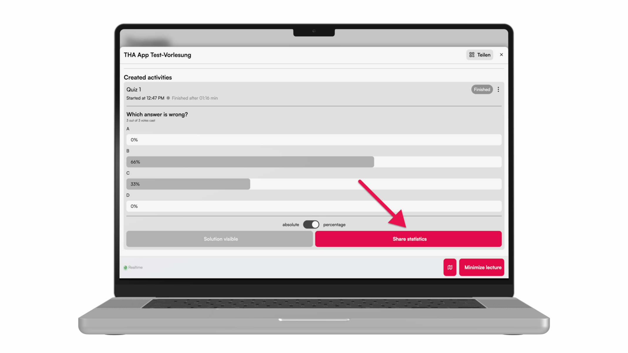 Statistik anzeigen Statistik anzeigen