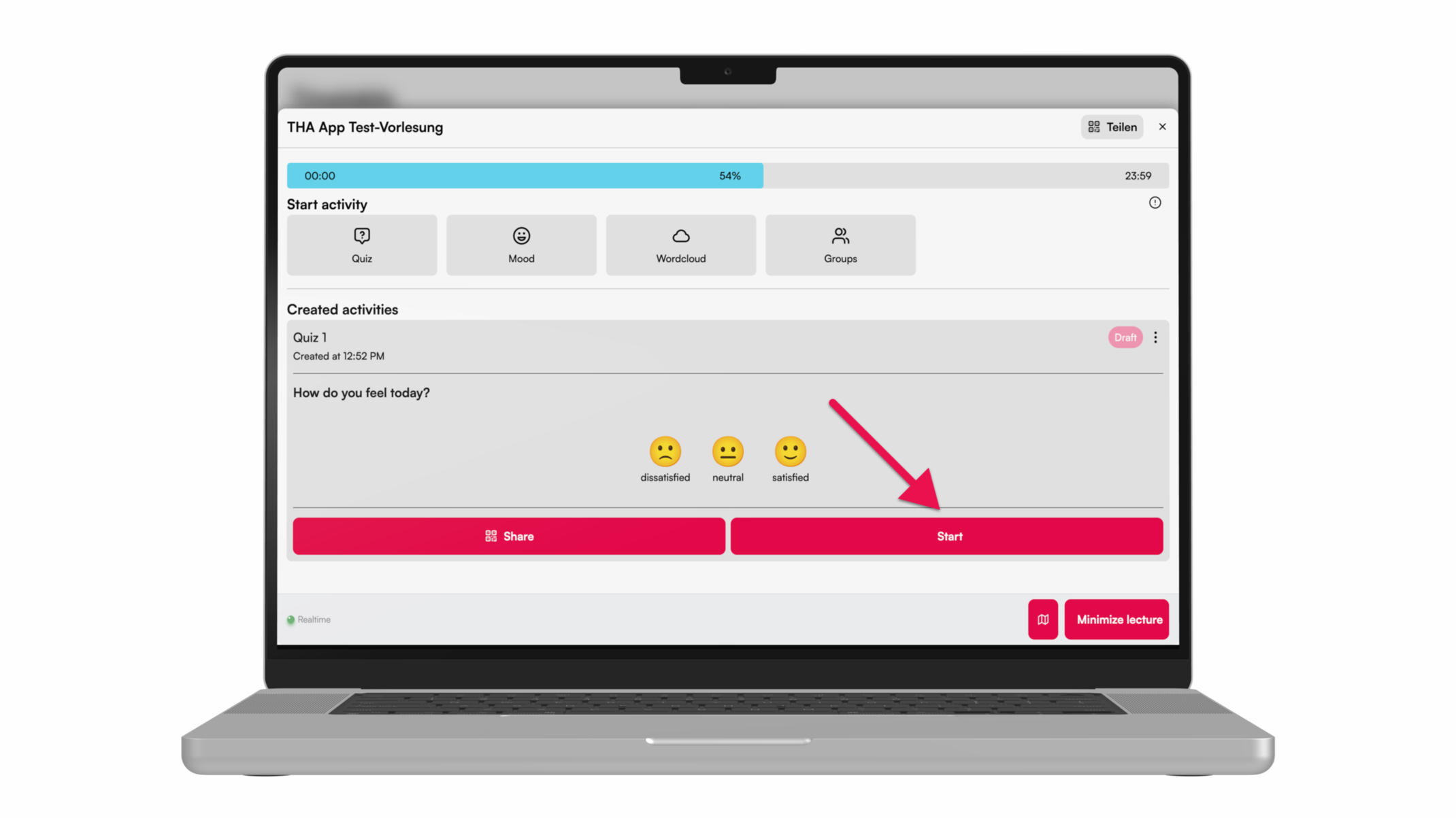 Barometer starten Barometer starten