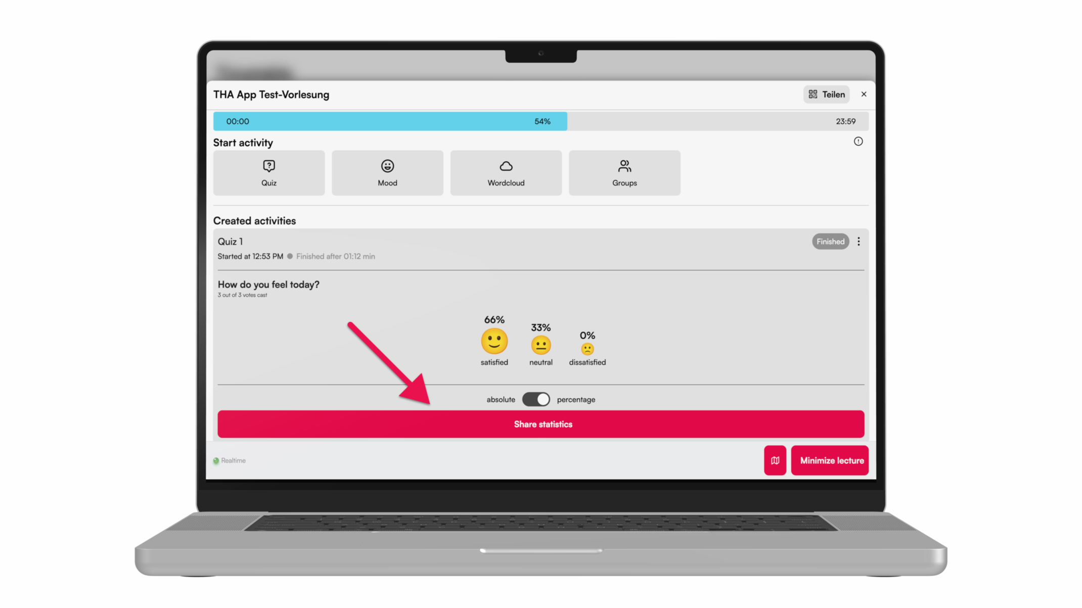 Stimmung beendet Stimmung beendet